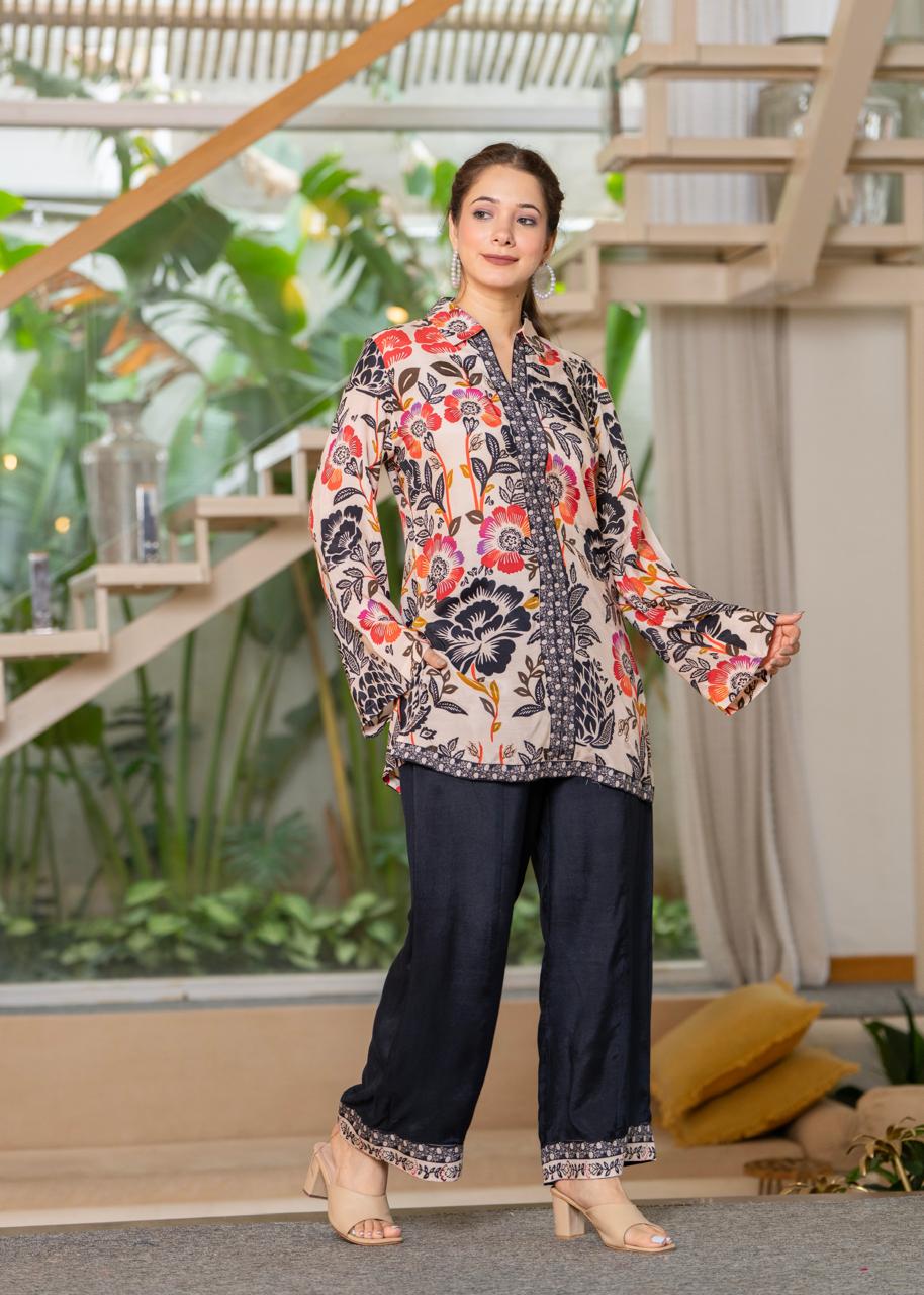 Jayti Floral printed Co-ord set - Image 7