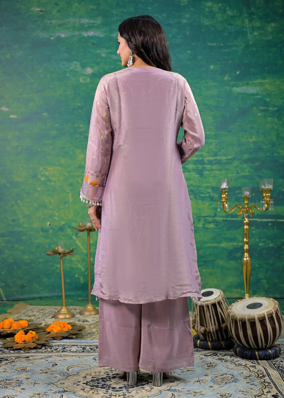 Gaurisha Lavender Printed Co-ord Set - Image 3