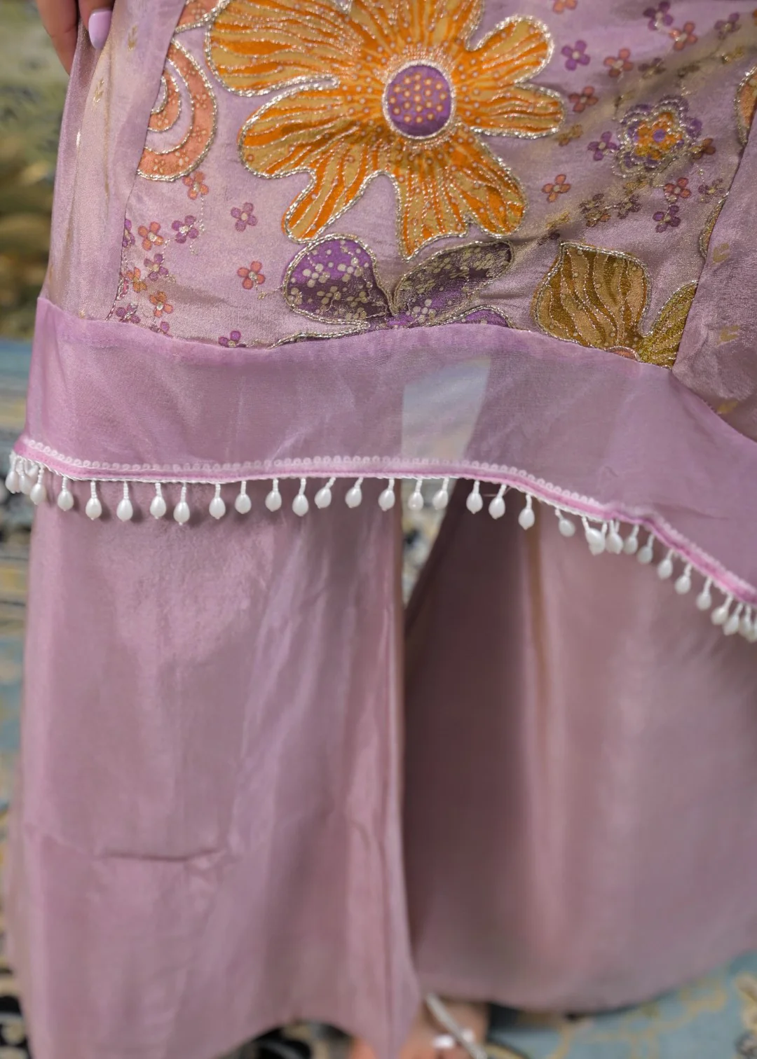 Gaurisha Lavender Printed Co-ord Set - Image 9