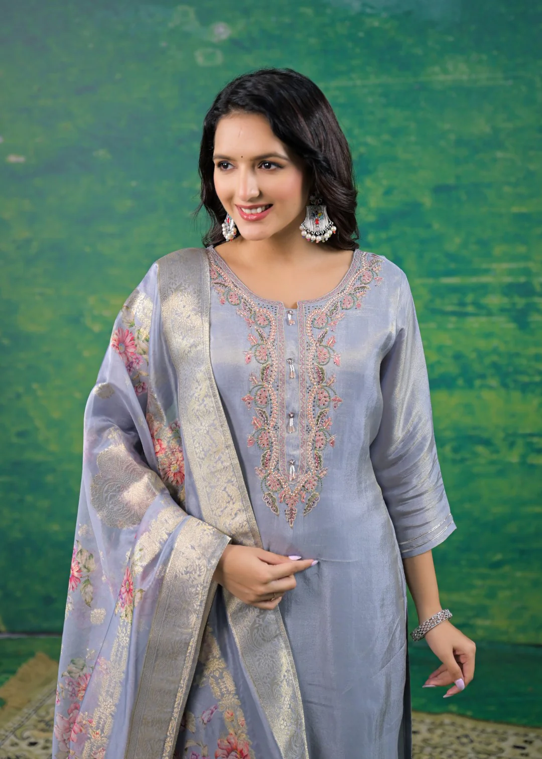 Mahi Regent Embroidered Suit Set - Image 2
