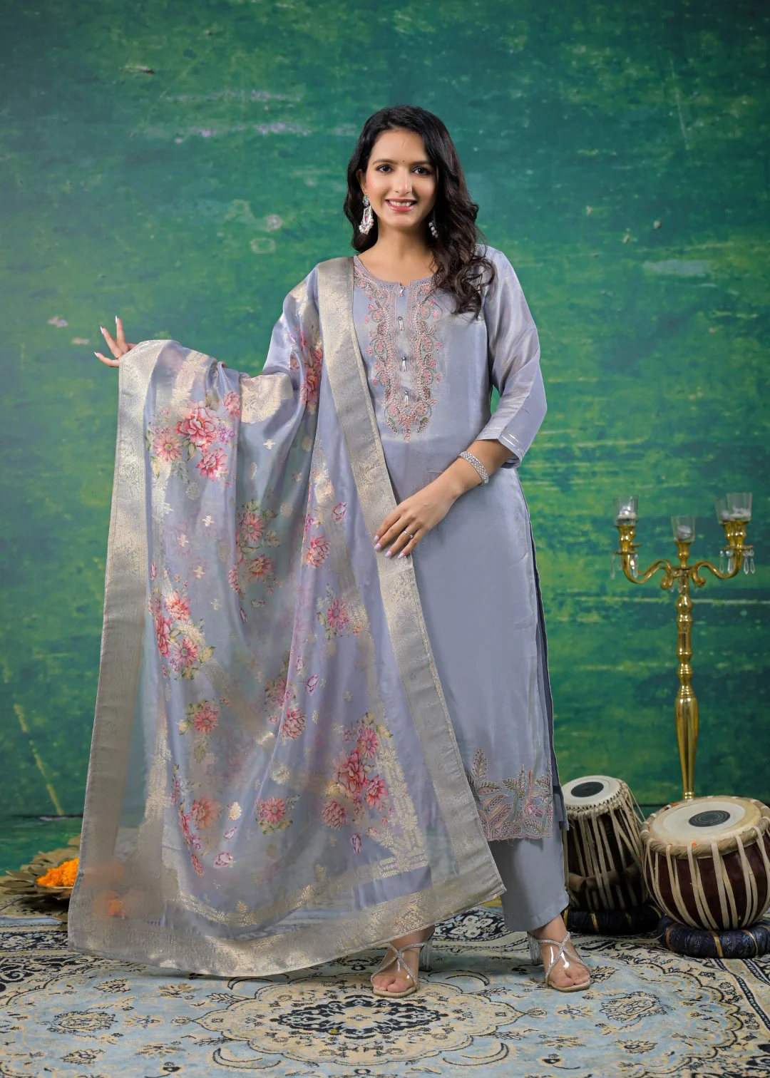 Mahi Regent Embroidered Suit Set - Image 5