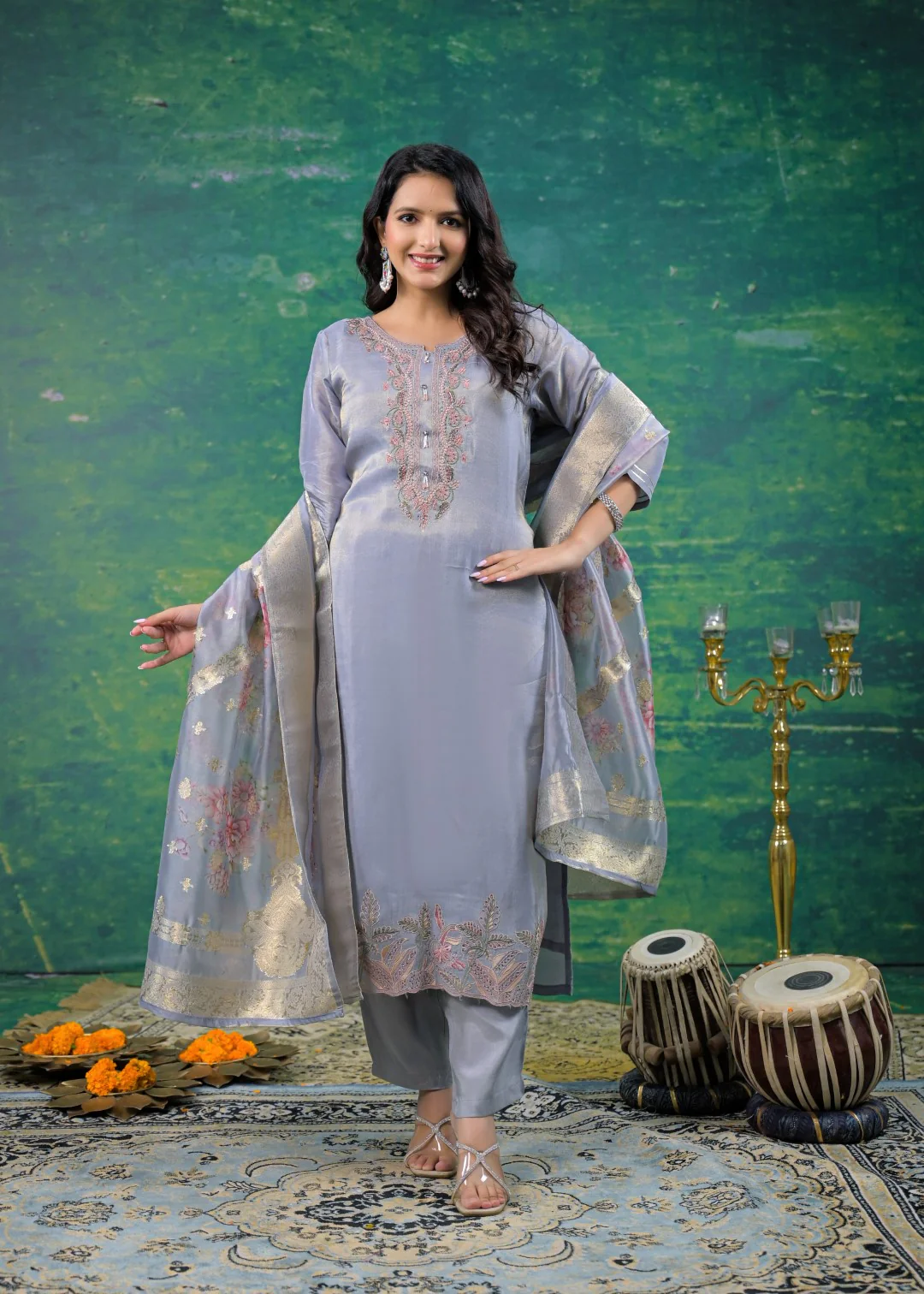 Mahi Regent Embroidered Suit Set - Image 6