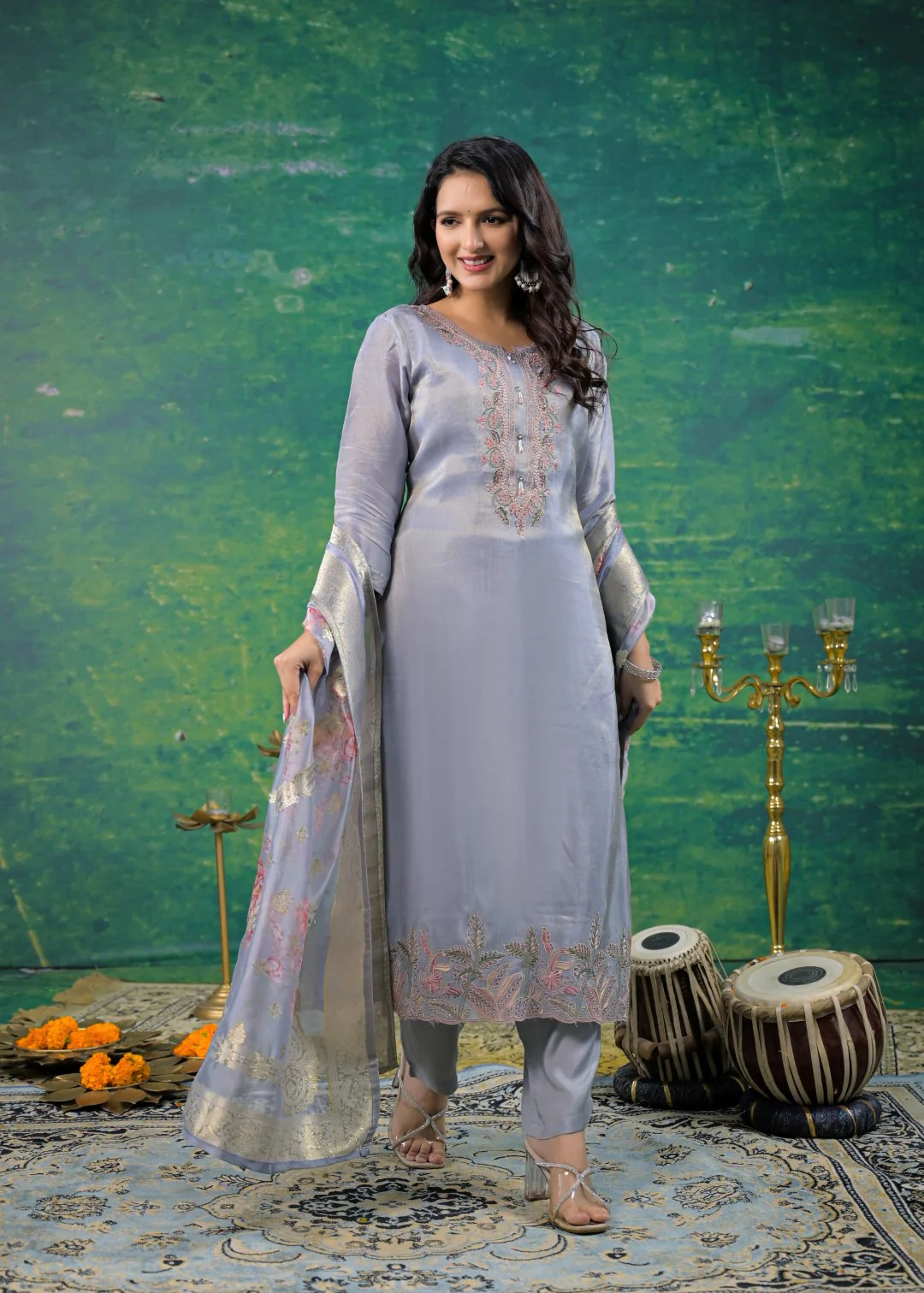 Mahi Regent Embroidered Suit Set - Image 7