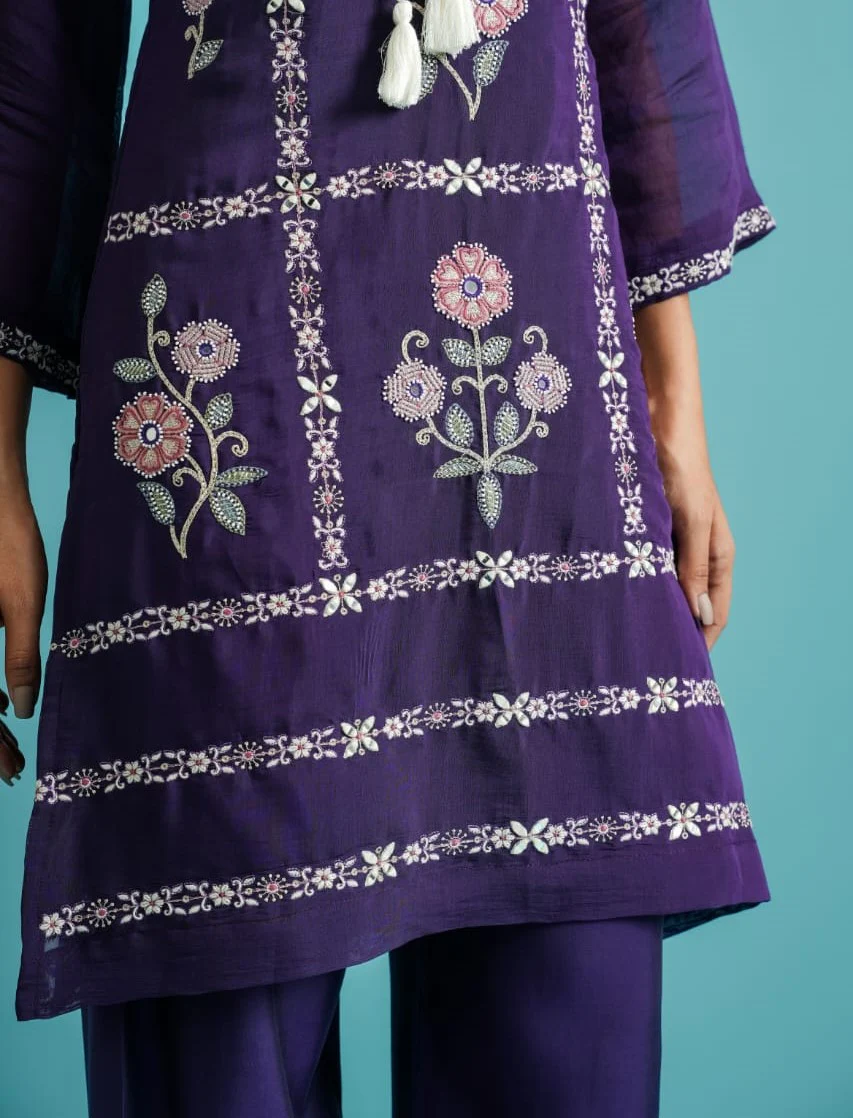 Parikrama Orchid embroidery co-ord set - Image 14
