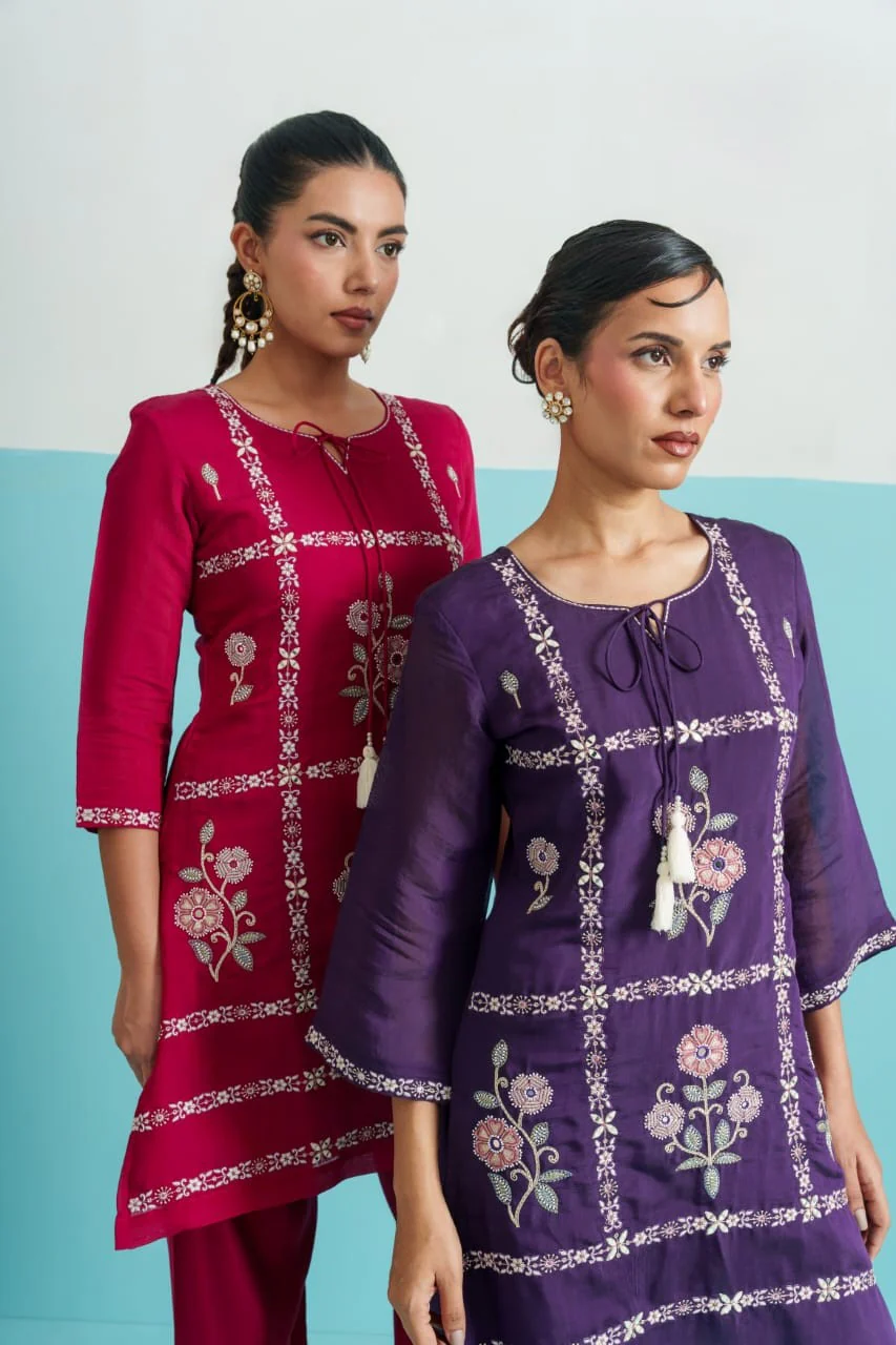 Parikrama Orchid embroidery co-ord set - Image 18