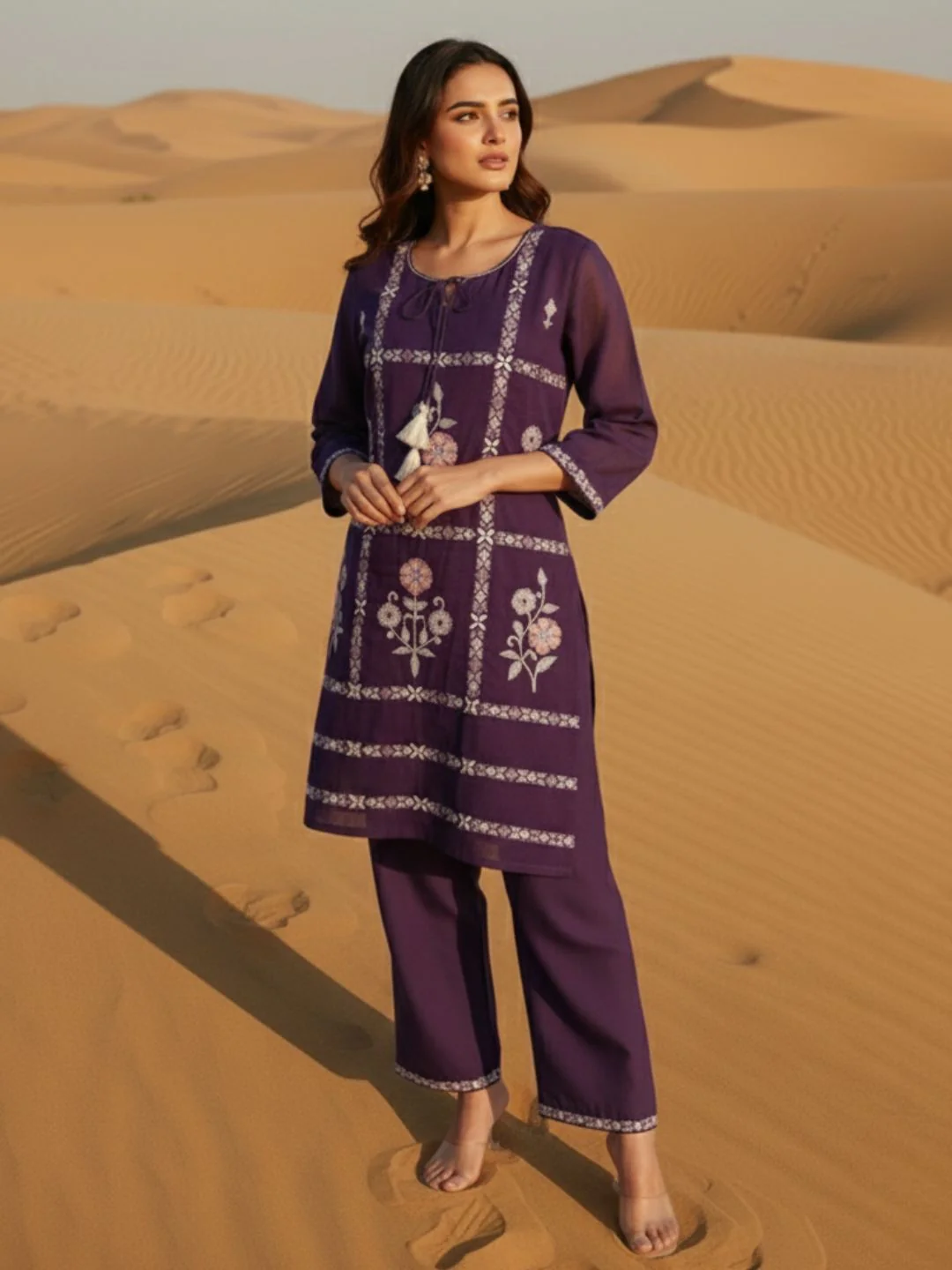 Parikrama Orchid embroidery co-ord set - Image 2