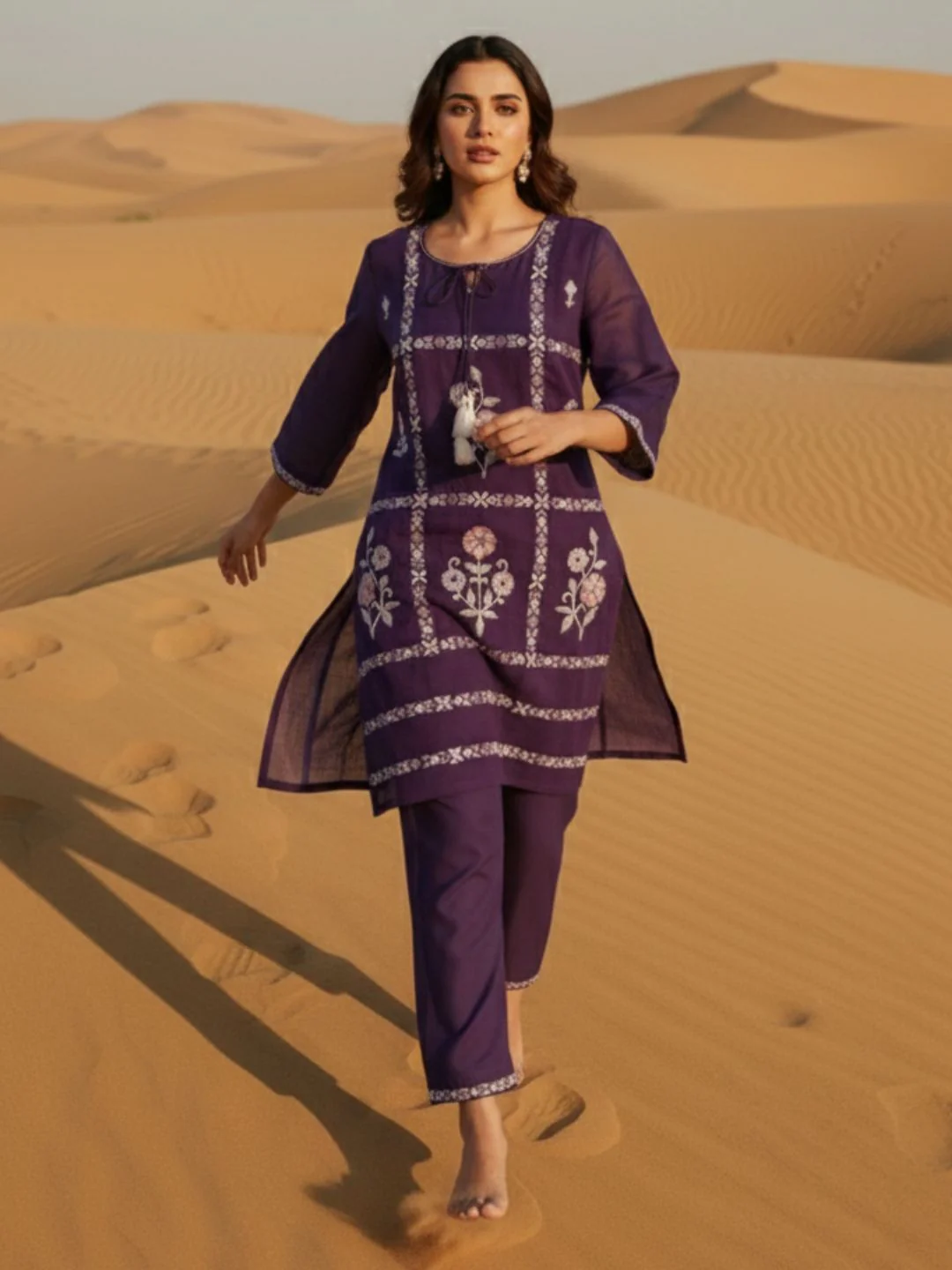 Parikrama Orchid embroidery co-ord set - Image 5