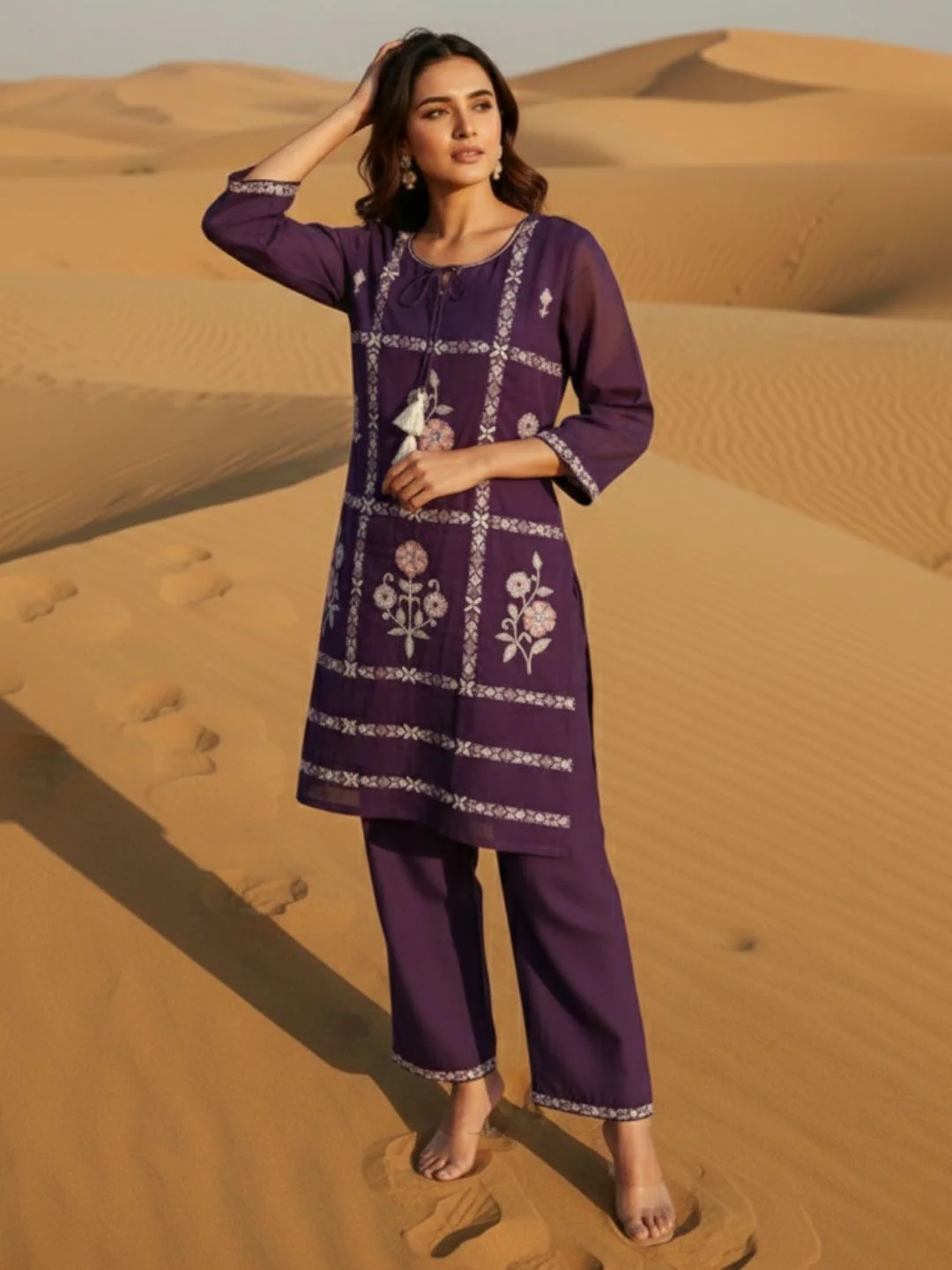 Parikrama Orchid embroidery co-ord set - Image 7