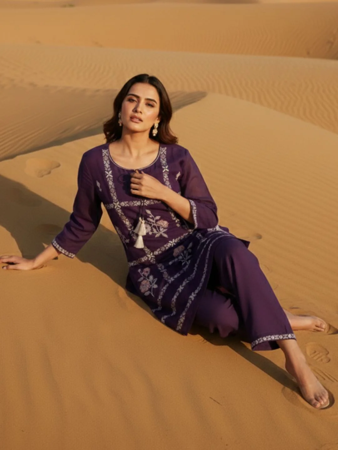 Parikrama Orchid embroidery co-ord set - Image 9