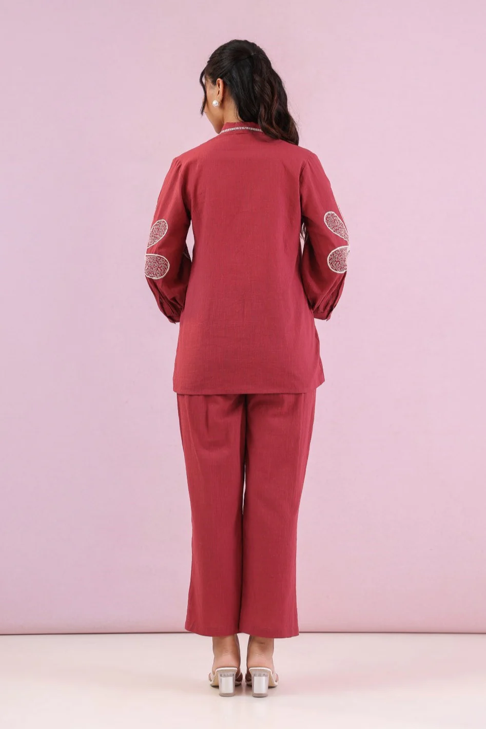 Raftar Rouge embroidery cotton co-ord set - Image 3
