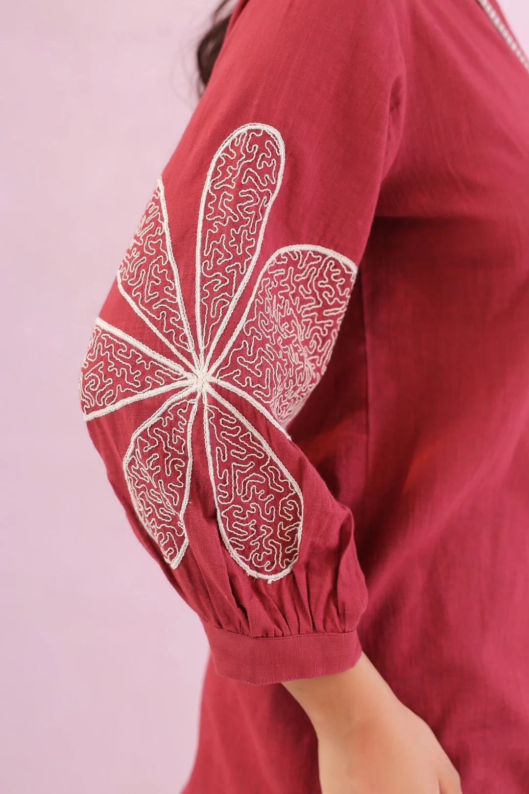 Raftar Rouge embroidery cotton co-ord set - Image 8