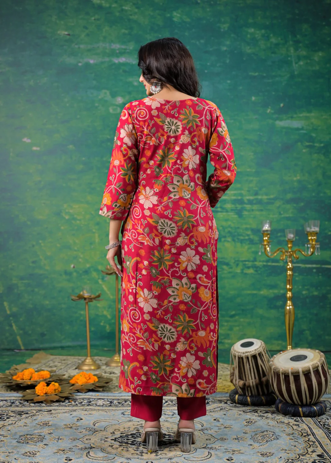 Shanti Jasper Printed Work Suit Set - Image 3