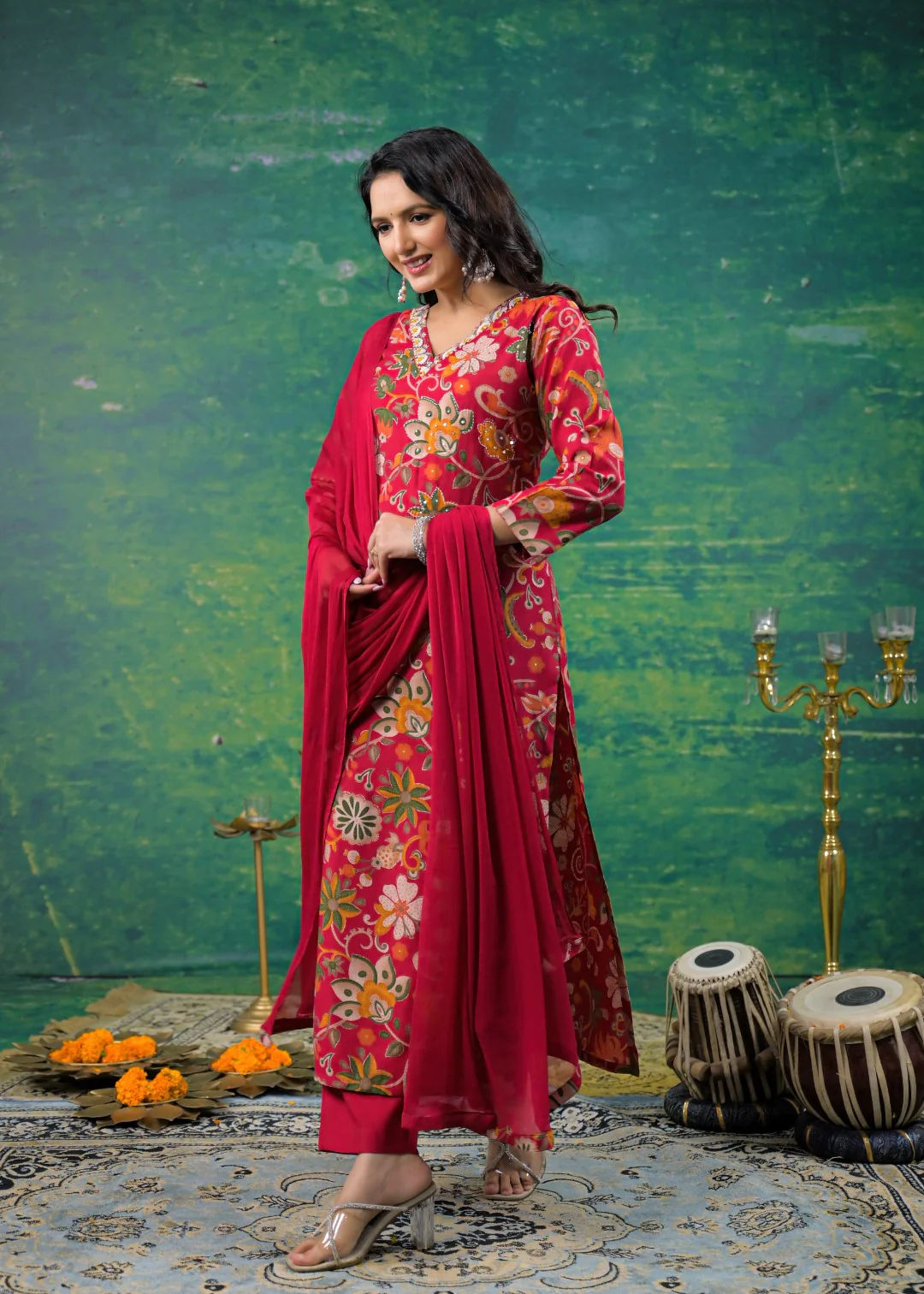 Shanti Jasper Printed Work Suit Set - Image 5