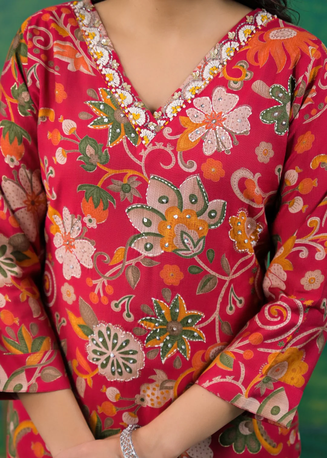 Shanti Jasper Printed Work Suit Set - Image 7