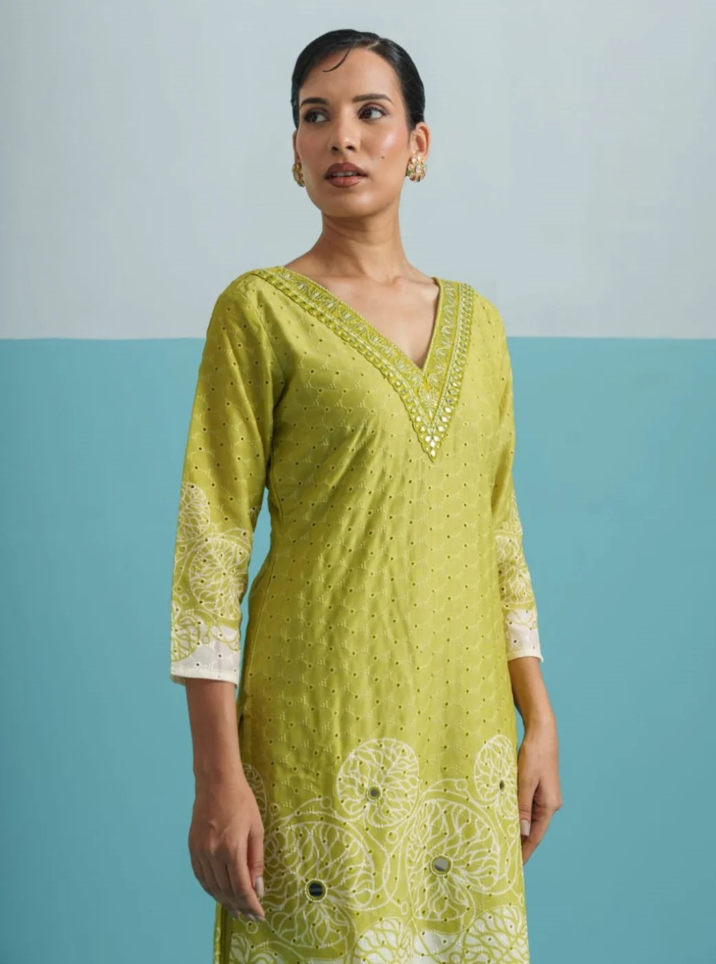 Parikrama Kelly Schiffili Printed Co-ord Set - Image 2
