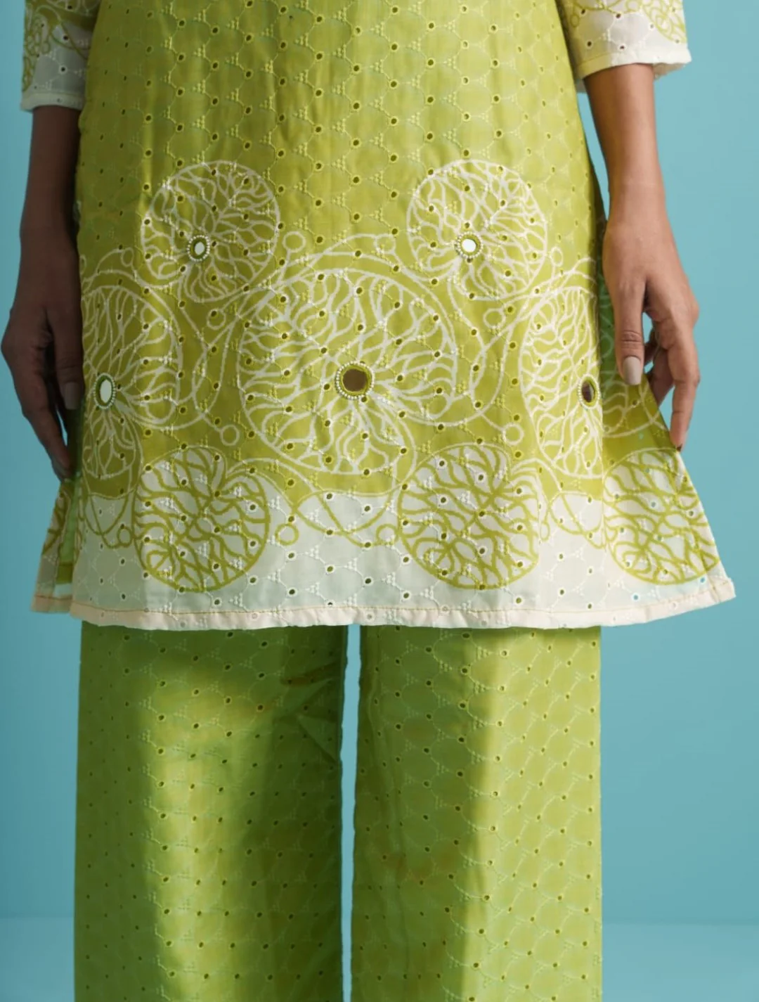Parikrama Kelly Schiffili Printed Co-ord Set - Image 4