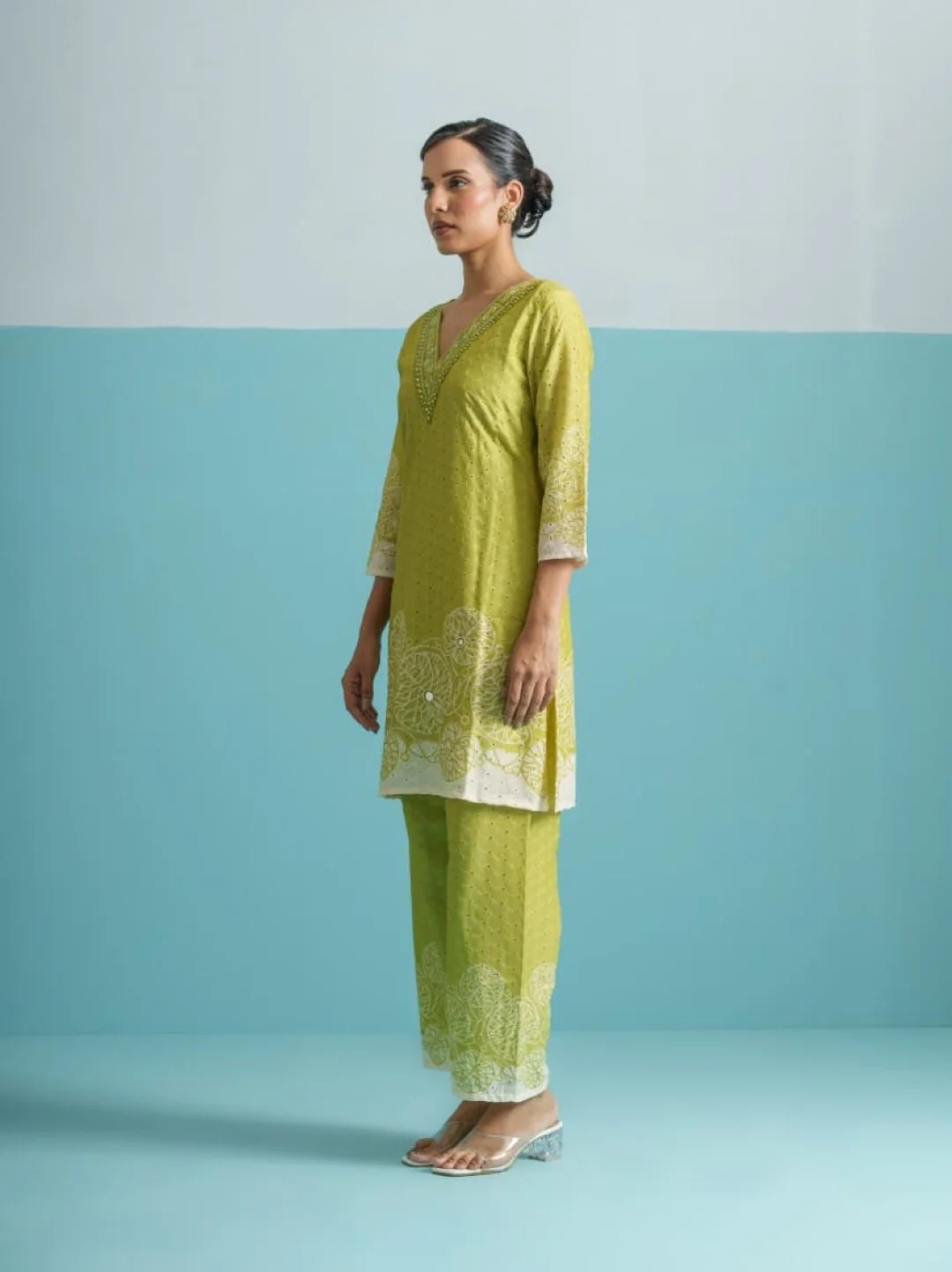 Parikrama Kelly Schiffili Printed Co-ord Set - Image 5