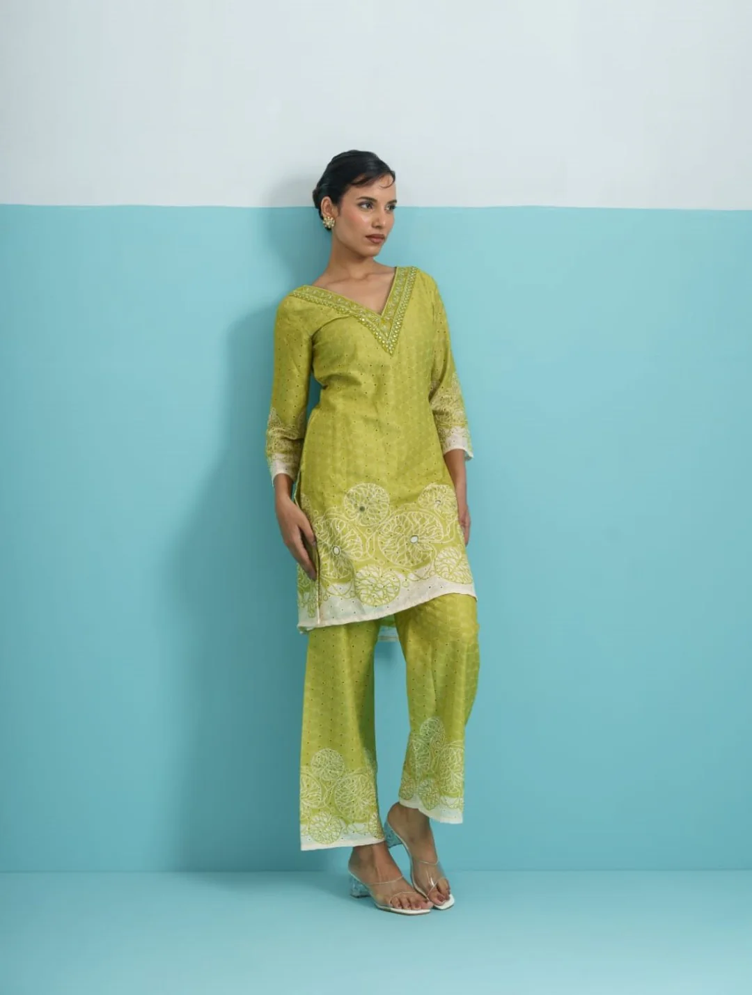 Parikrama Kelly Schiffili Printed Co-ord Set - Image 6