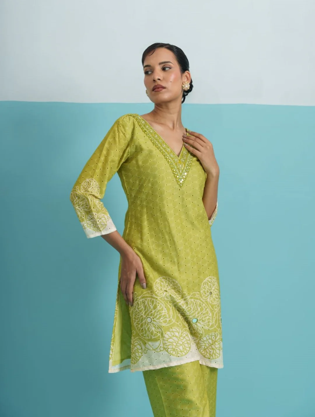 Parikrama Kelly Schiffili Printed Co-ord Set - Image 8