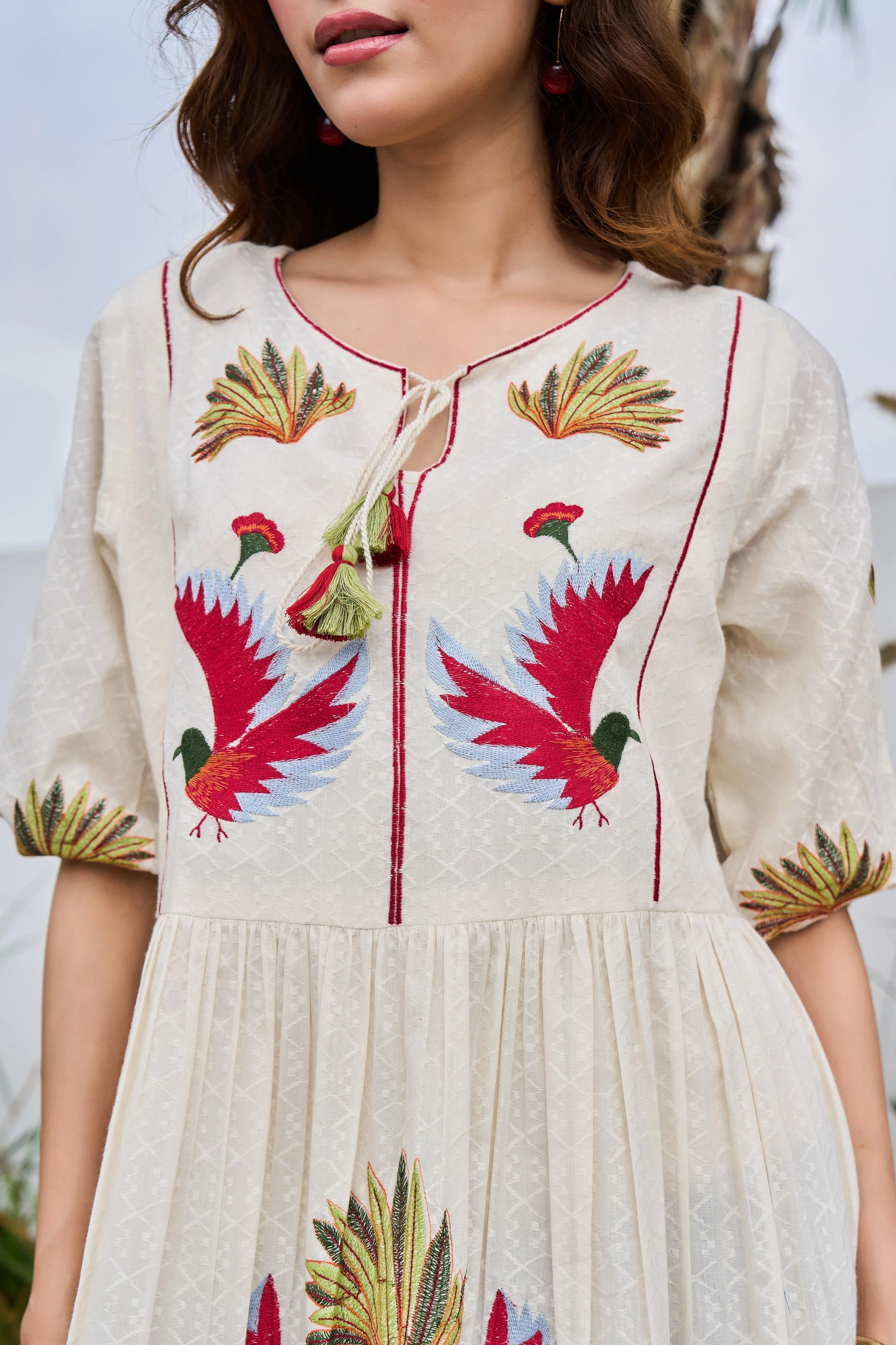 Tiara Frost Embroidery dress - Image 11