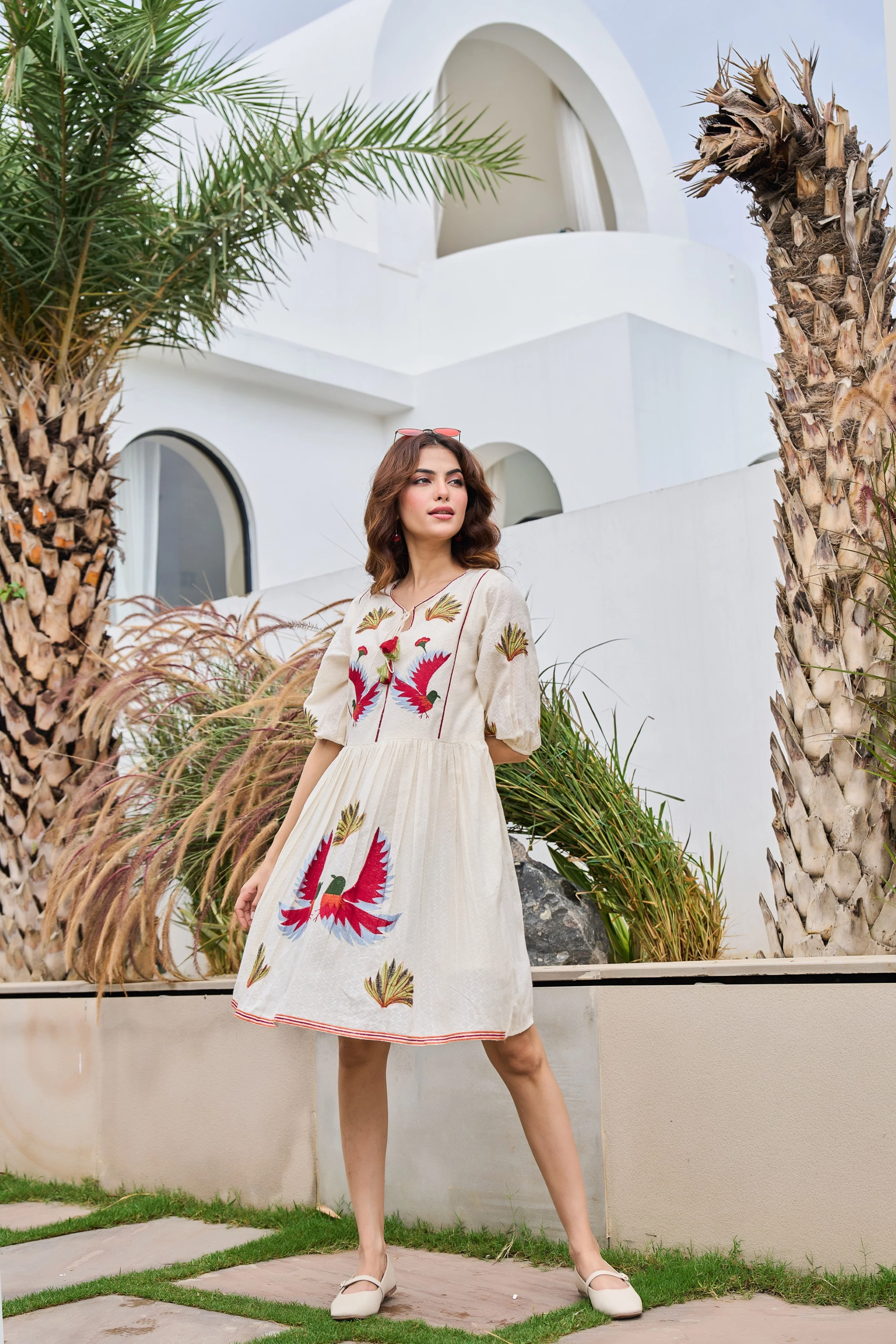 Tiara Frost Embroidery dress - Image 4