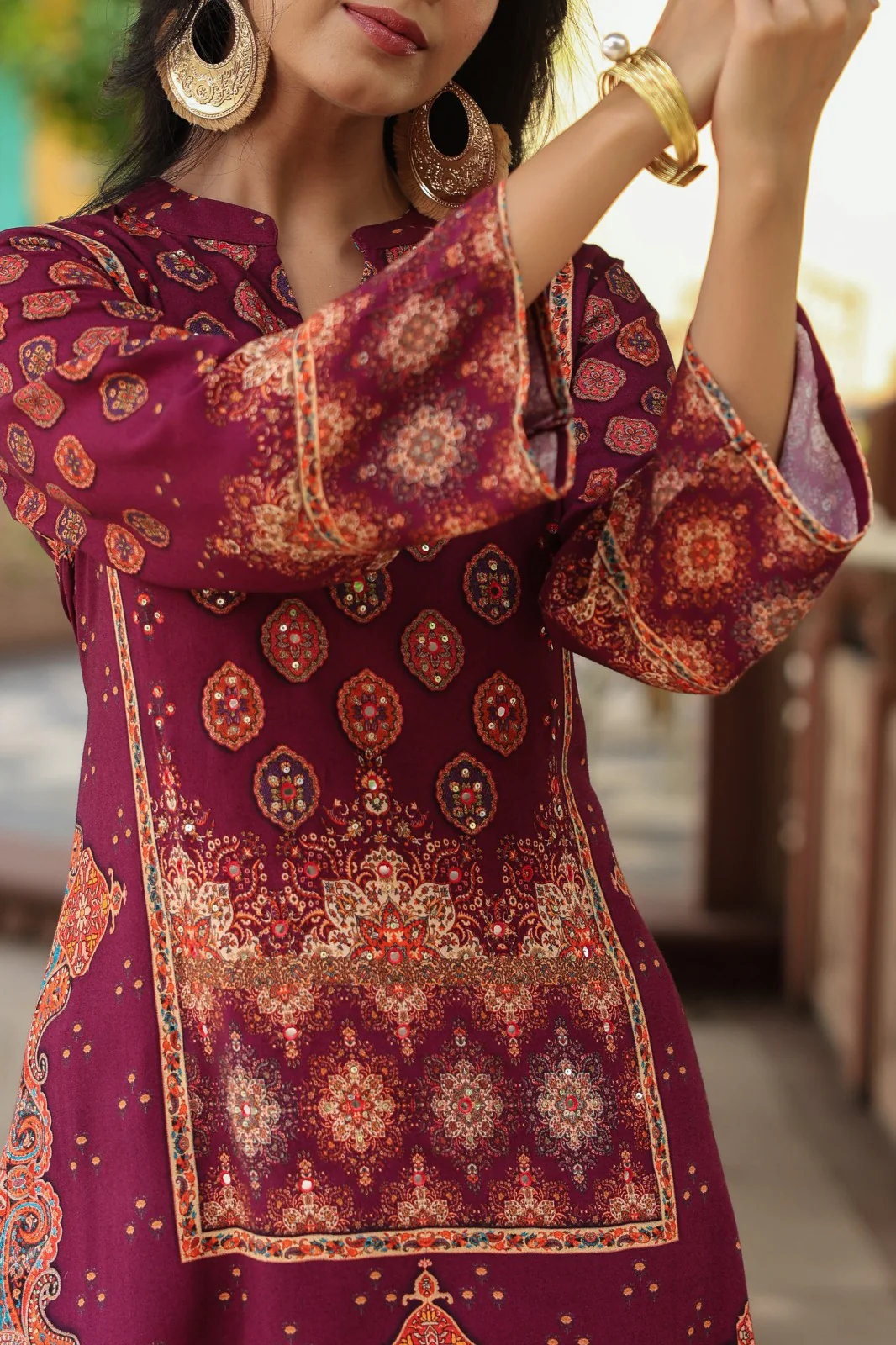 Mahua Mulberry Printed Co-ord set - Image 10