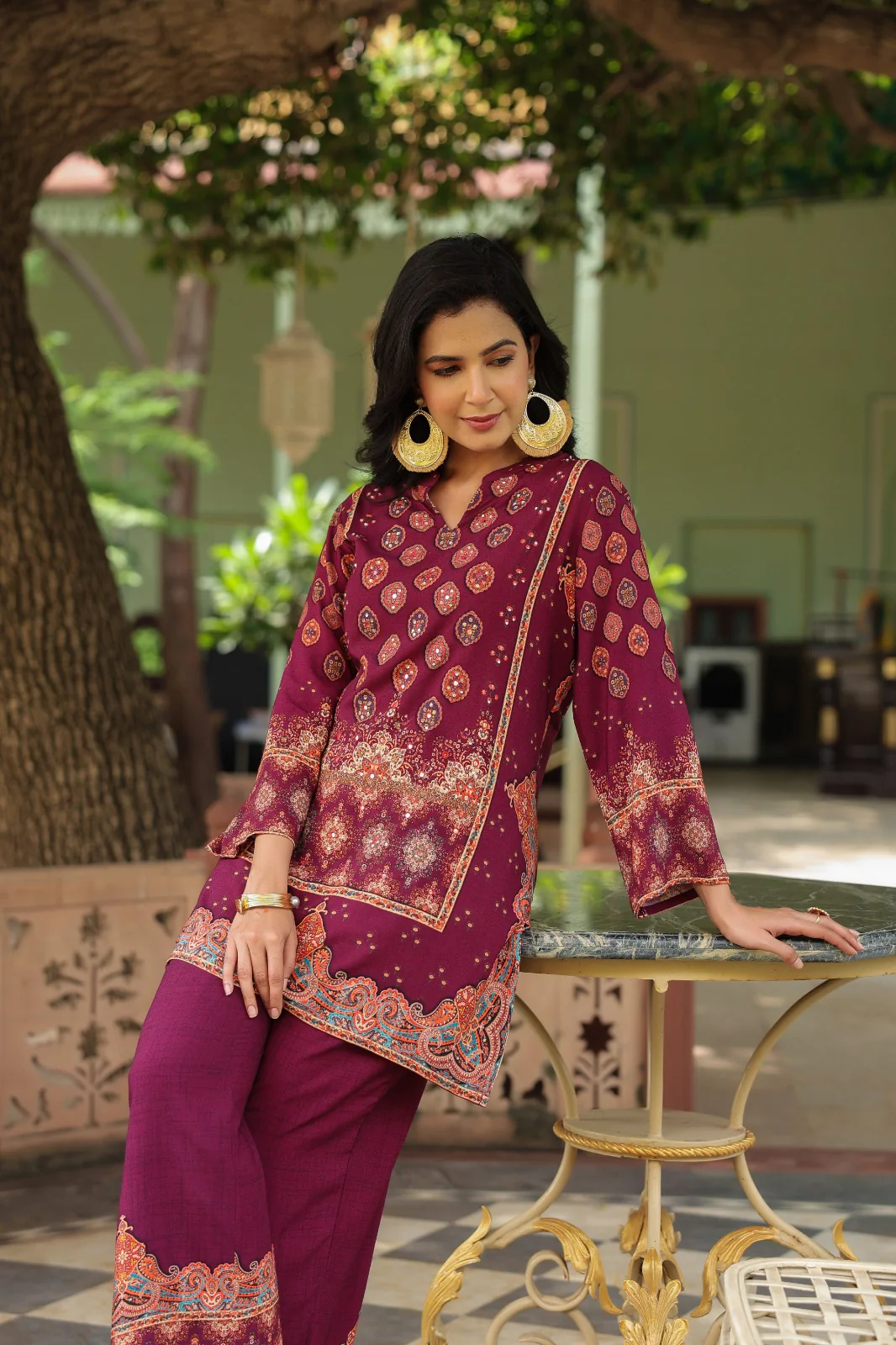 Mahua Mulberry Printed Co-ord set - Image 11