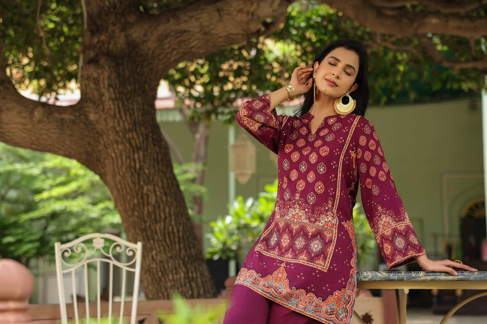 Mahua Mulberry Printed Co-ord set - Image 15