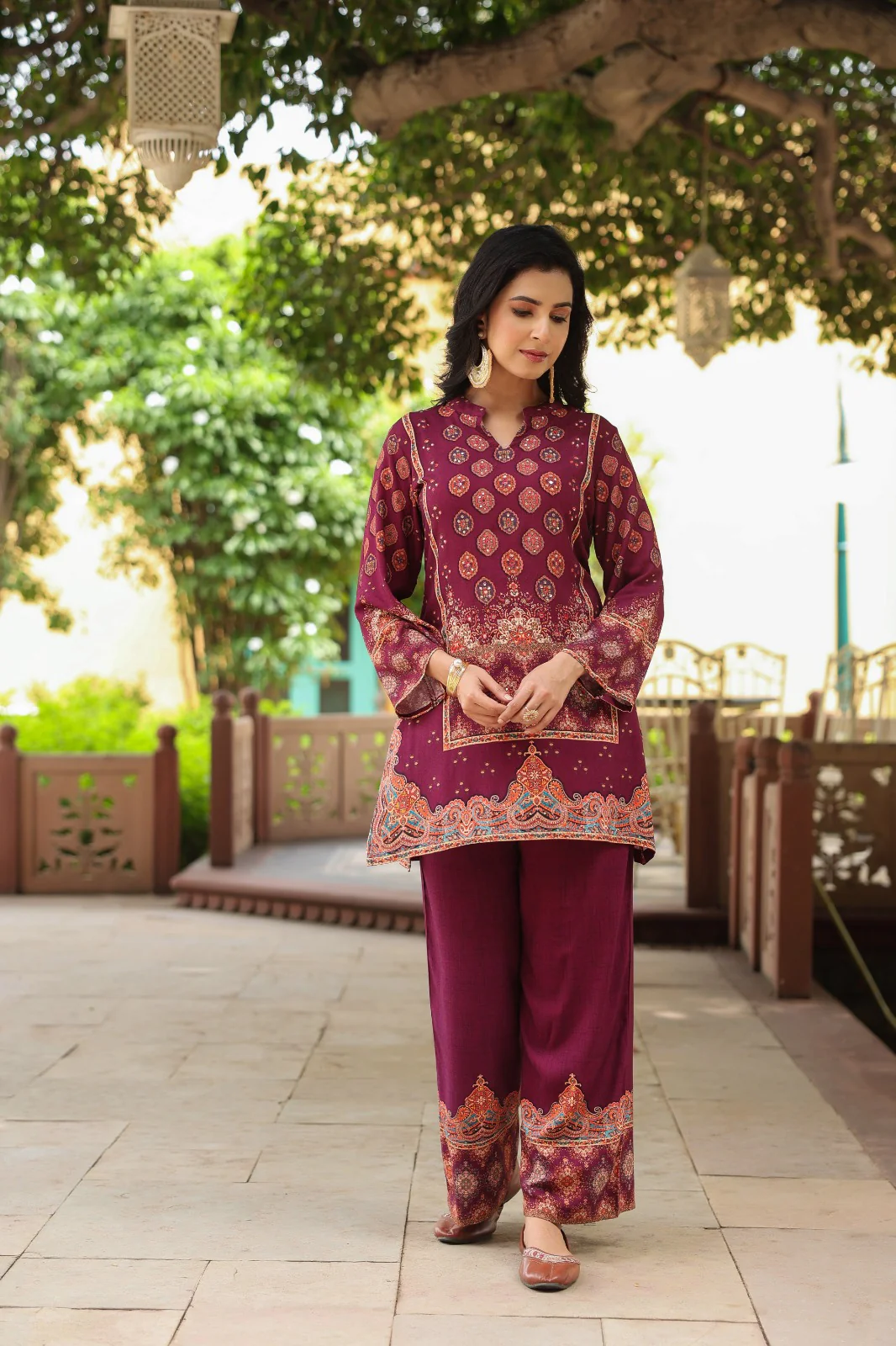 Mahua Mulberry Printed Co-ord set - Image 4