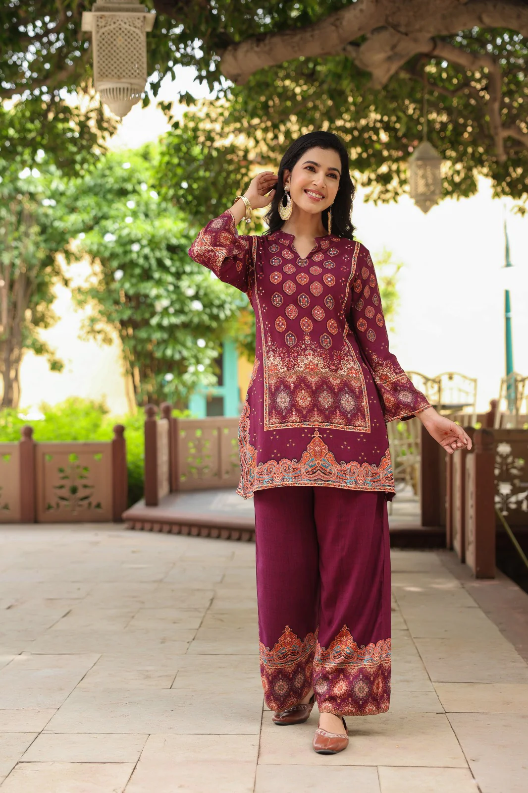 Mahua Mulberry Printed Co-ord set - Image 8