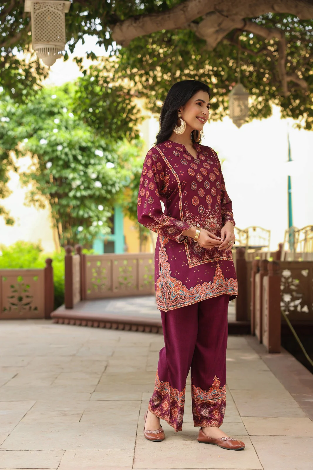 Mahua Mulberry Printed Co-ord set - Image 9