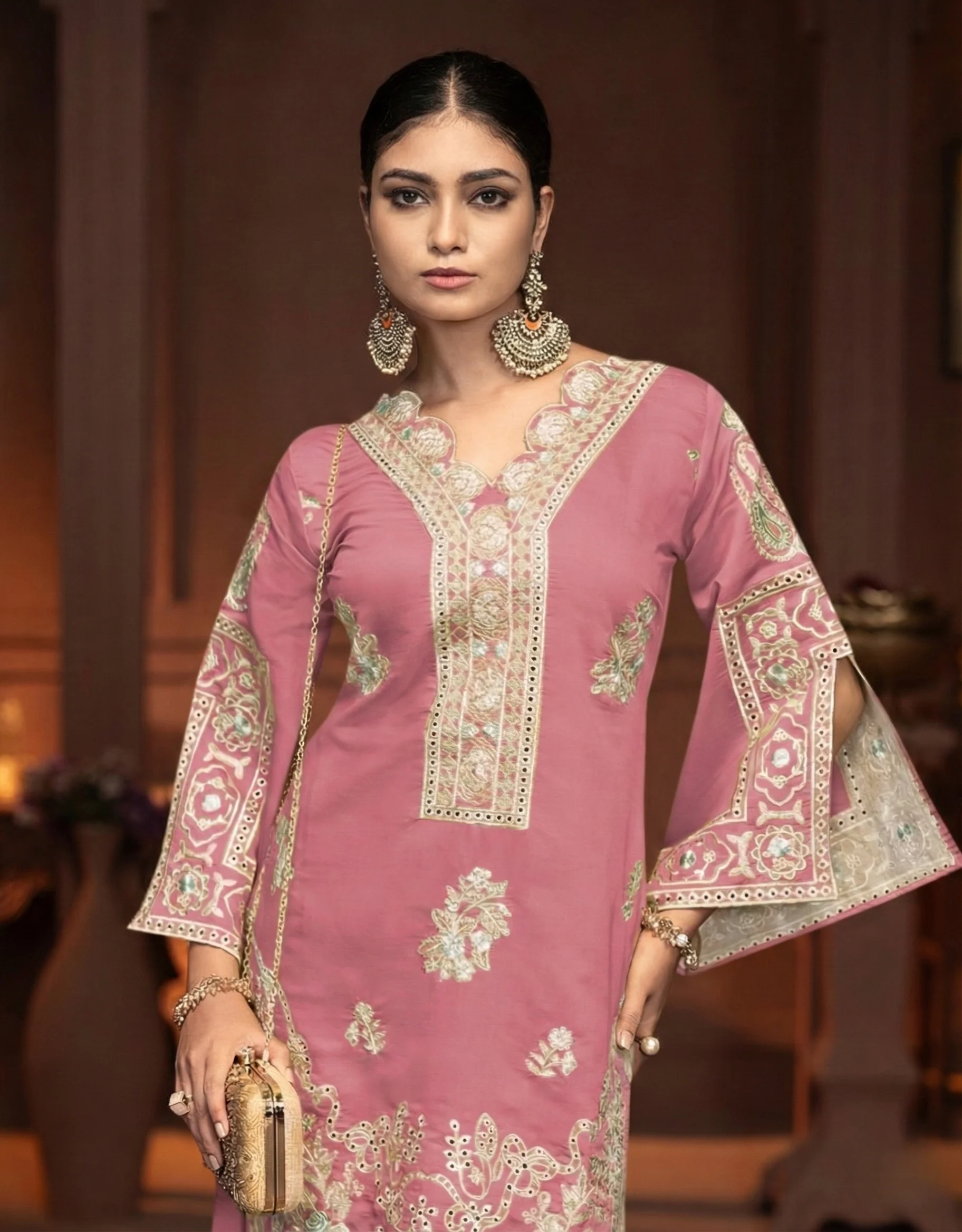 Mayuri Rouge embroidery co-ord set - Image 2