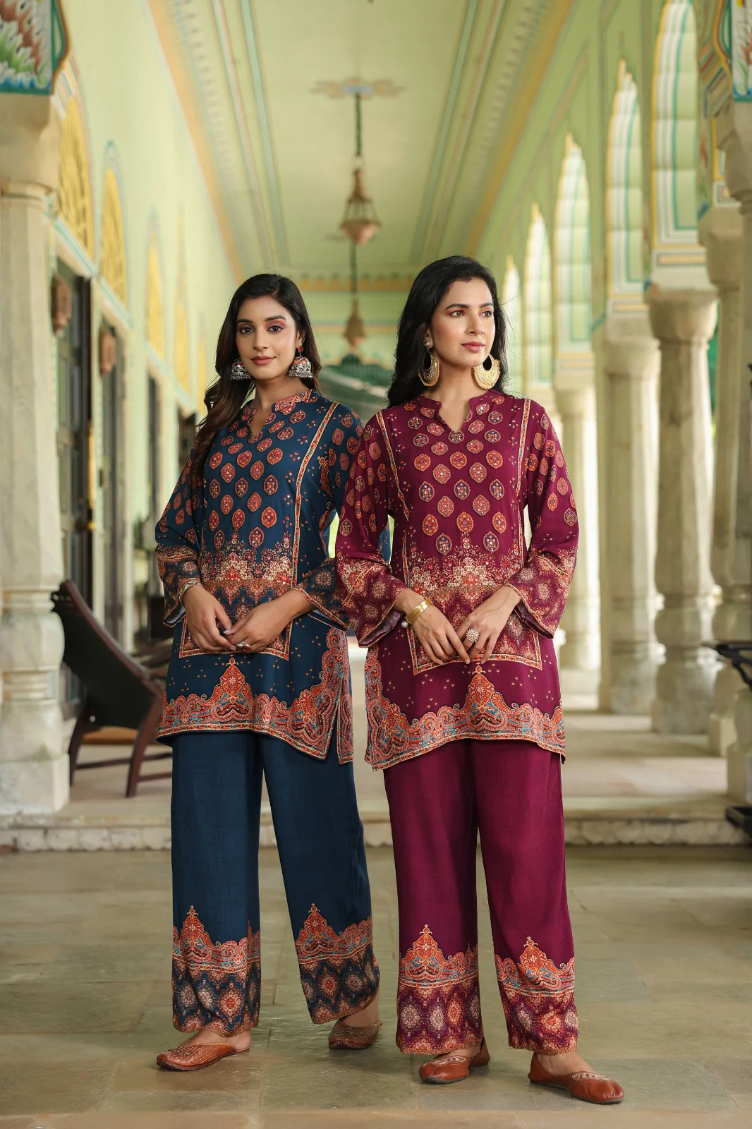 Mahua midnight printed Co-ord set - Image 13
