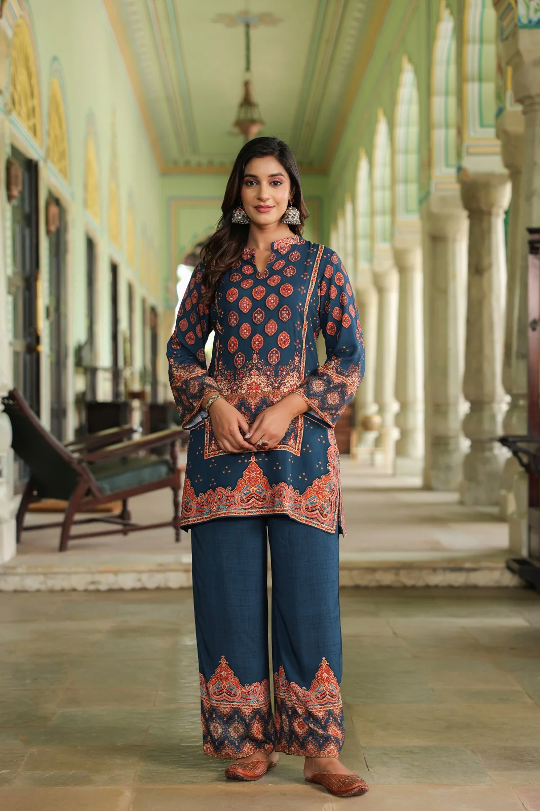 Mahua midnight printed Co-ord set - Image 14