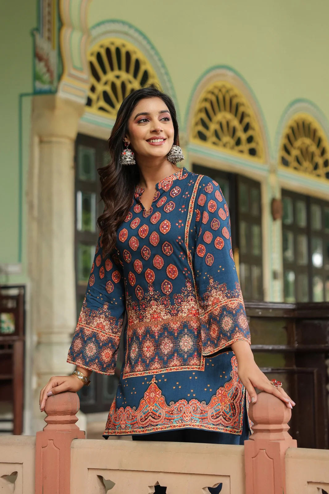 Mahua midnight printed Co-ord set - Image 6