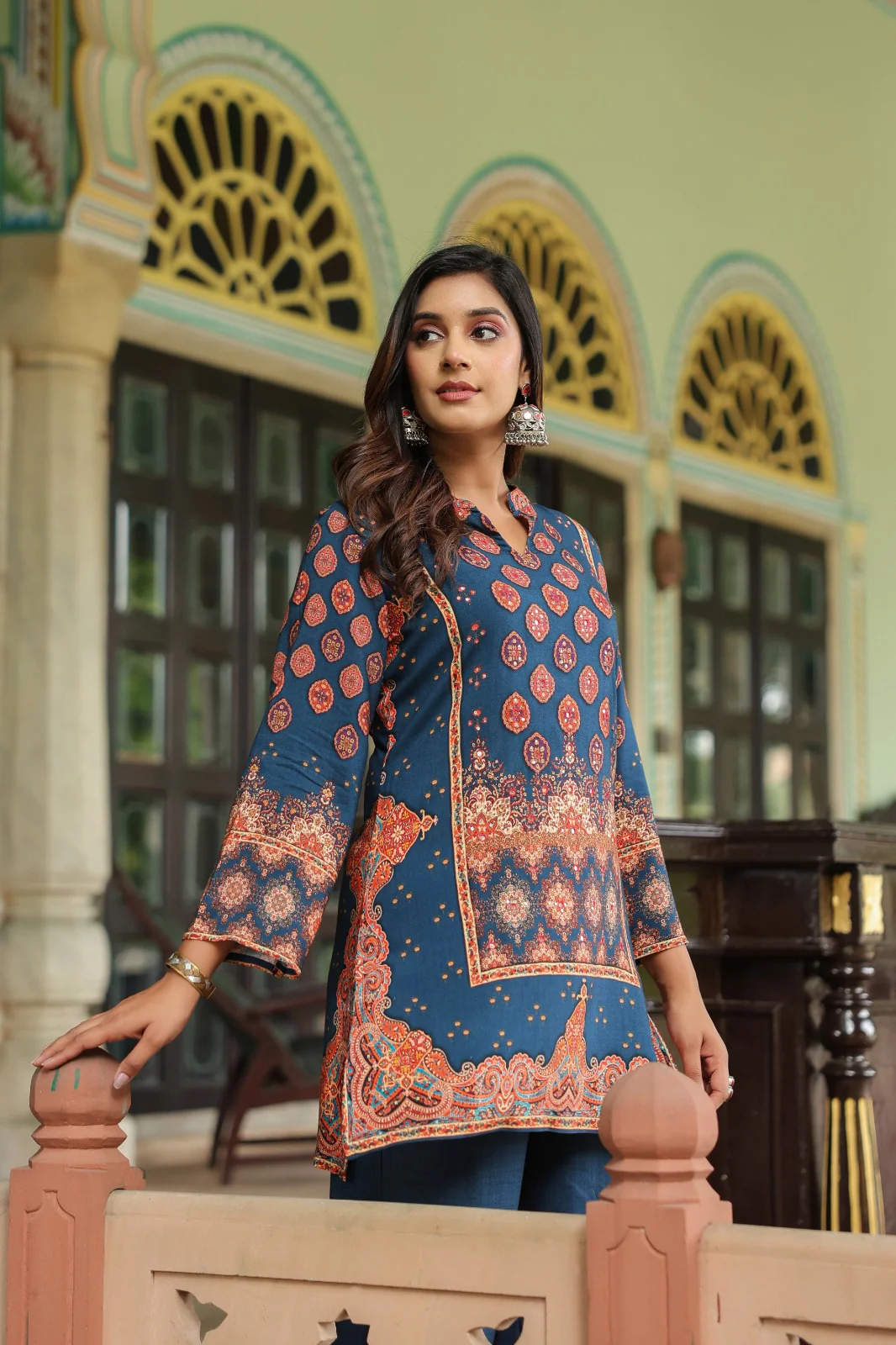 Mahua midnight printed Co-ord set - Image 7
