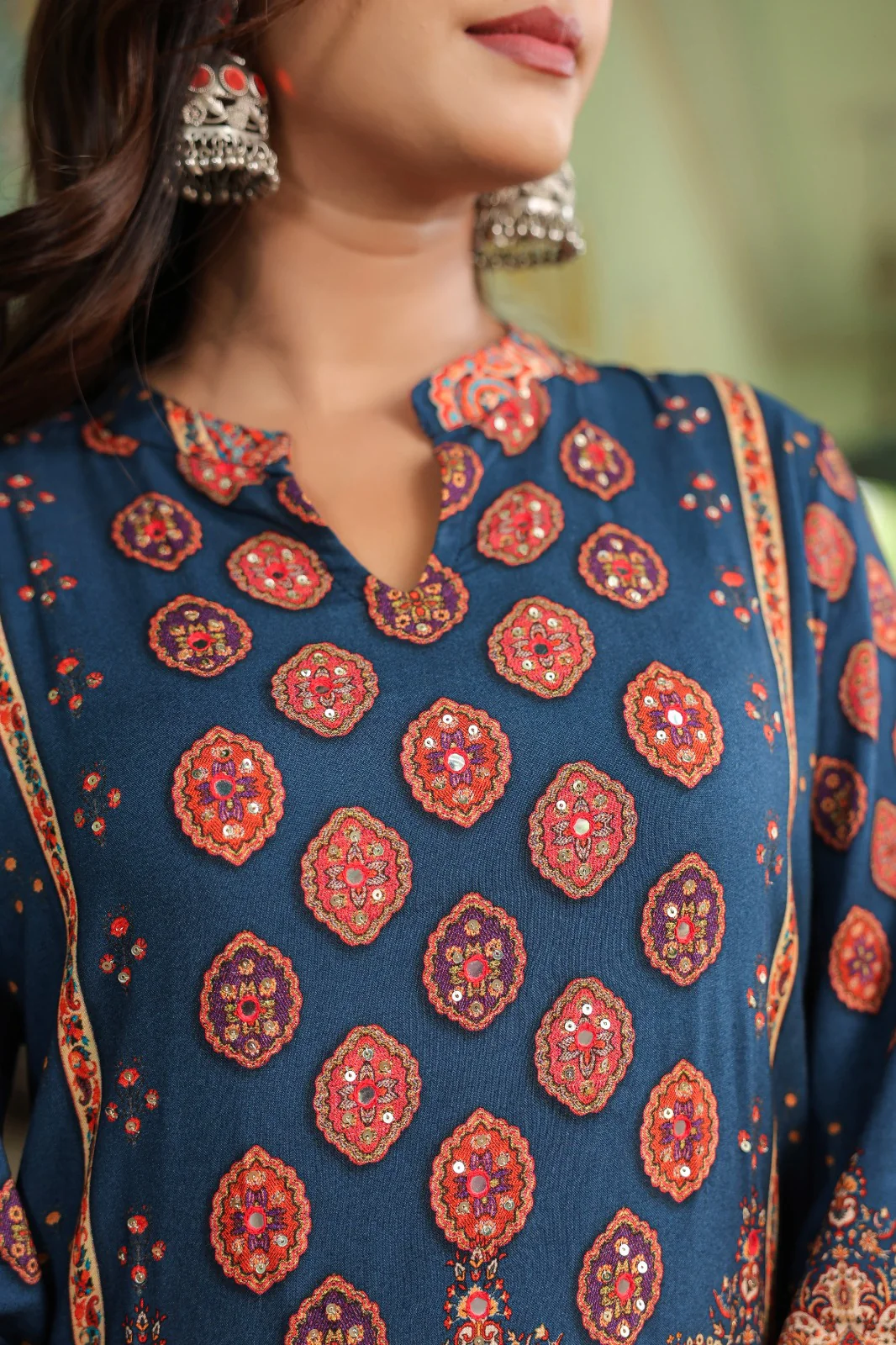 Mahua midnight printed Co-ord set - Image 8