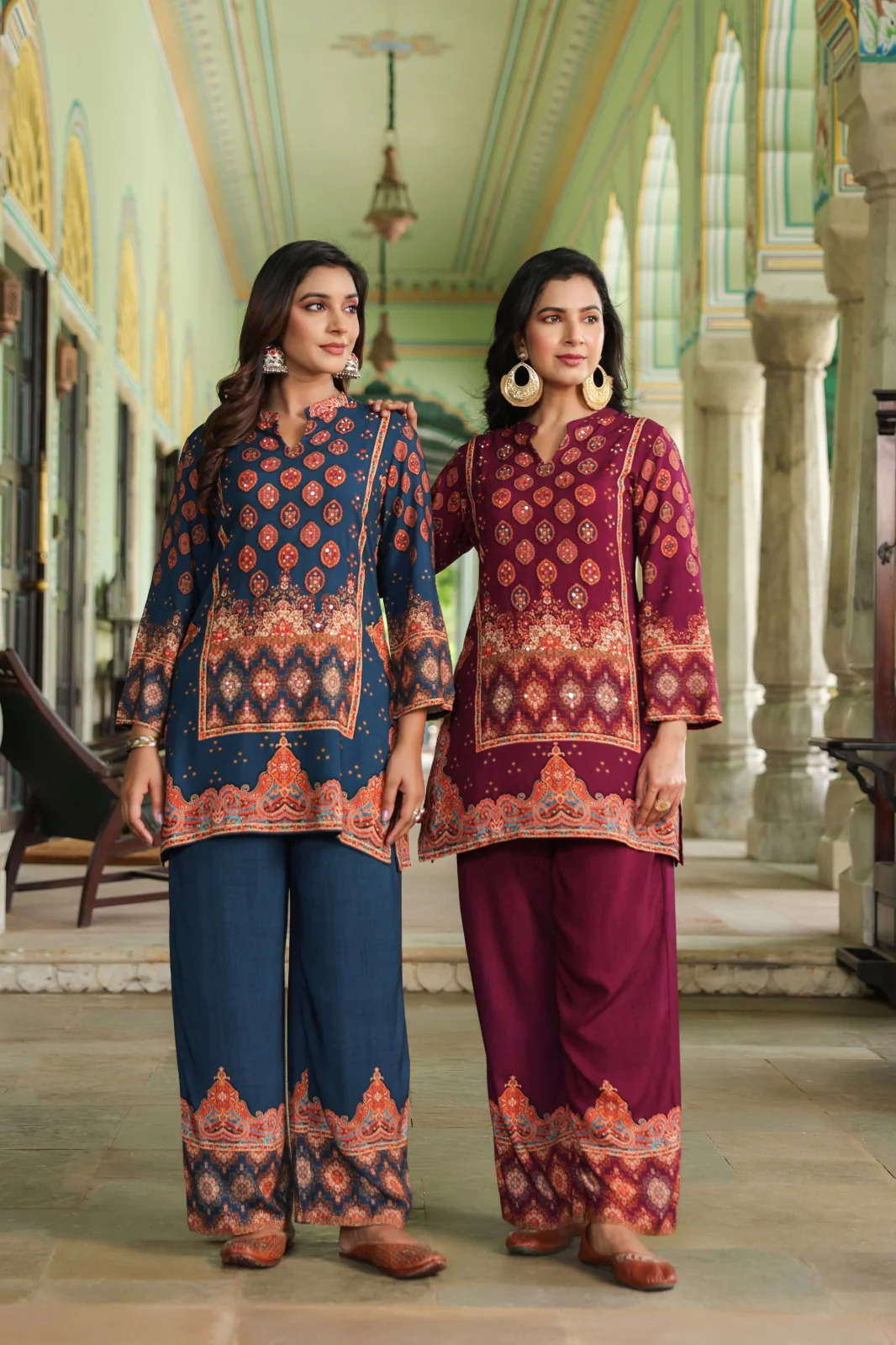 Mahua midnight printed Co-ord set - Image 9