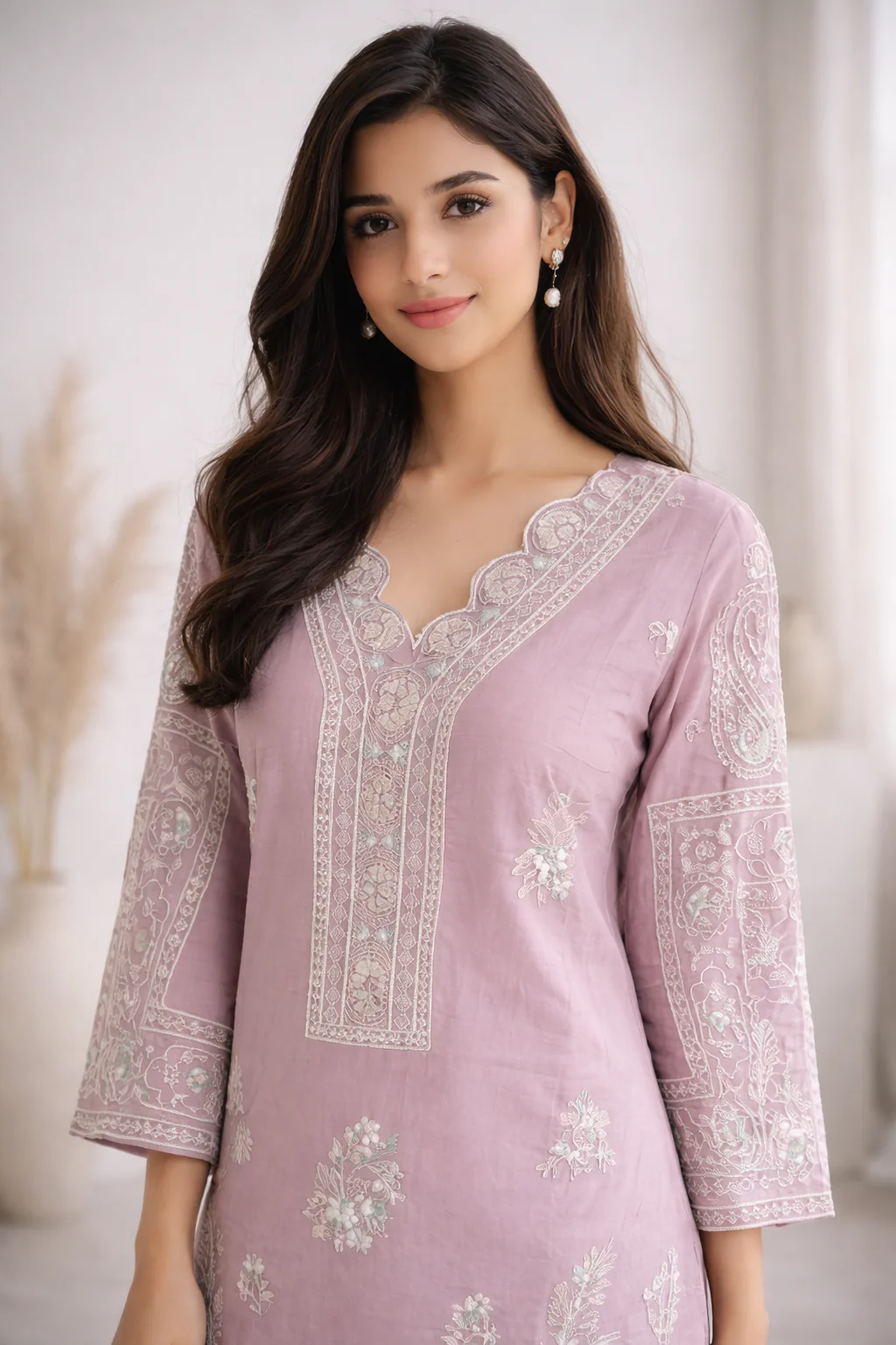 Mayuri Heather embroidery co-ord set - Image 3