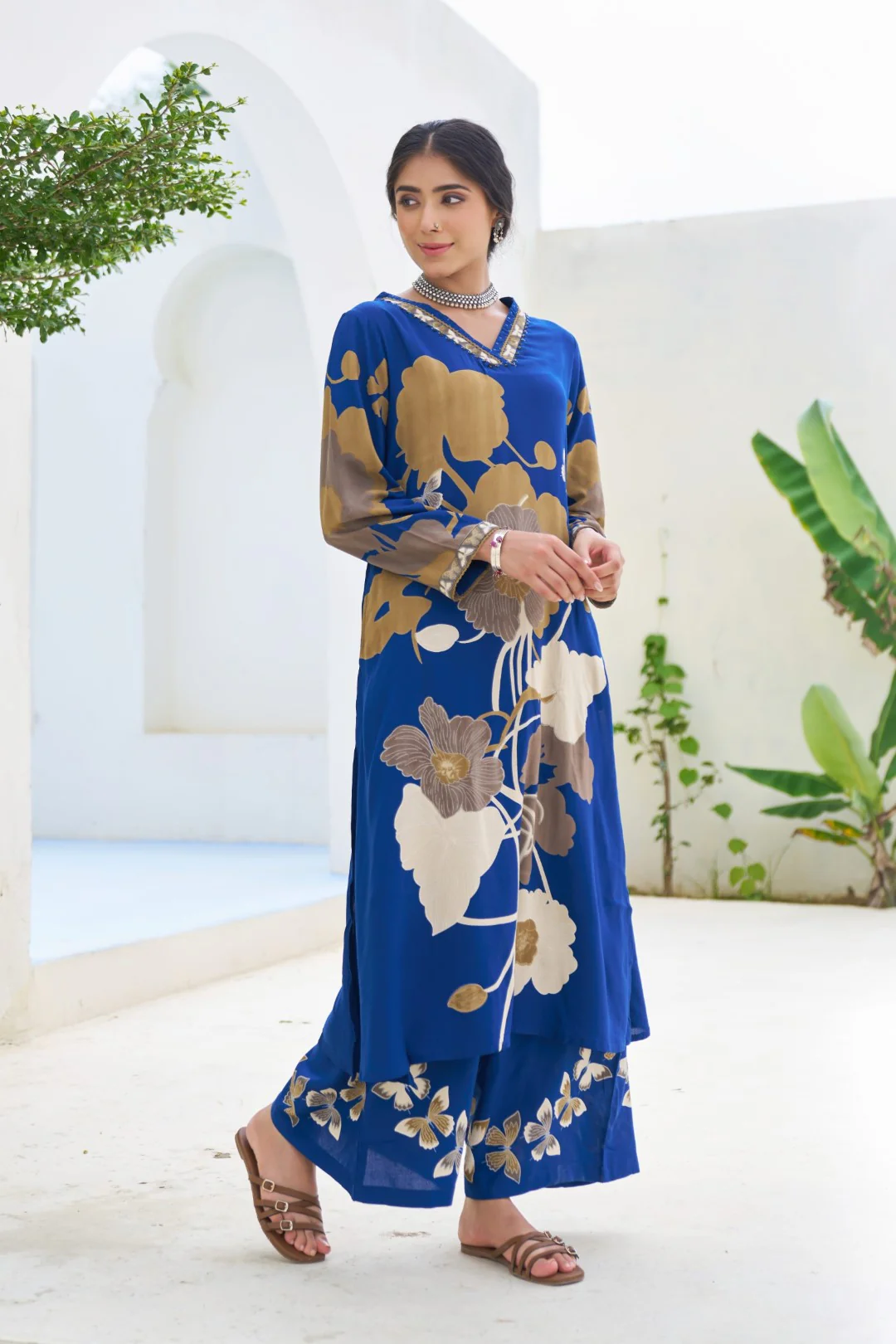 Stravi Indi Printed Kurta pant set - Image 5