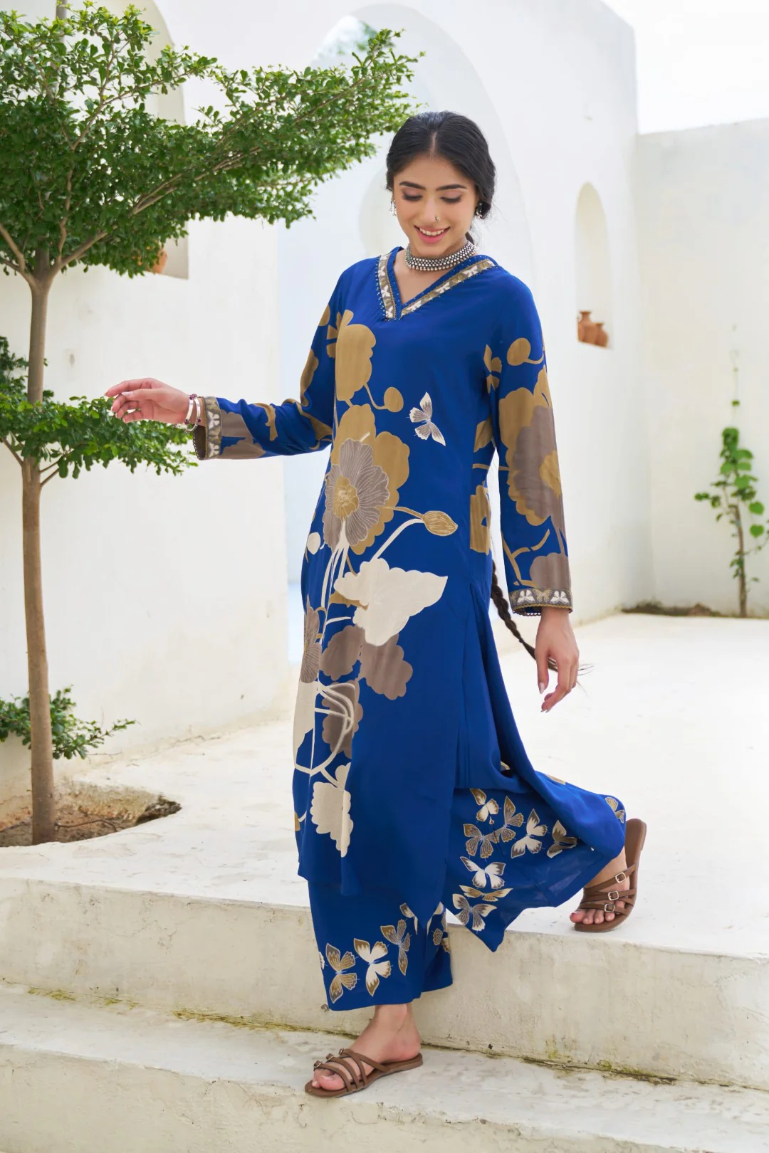 Stravi Indi Printed Kurta pant set - Image 6