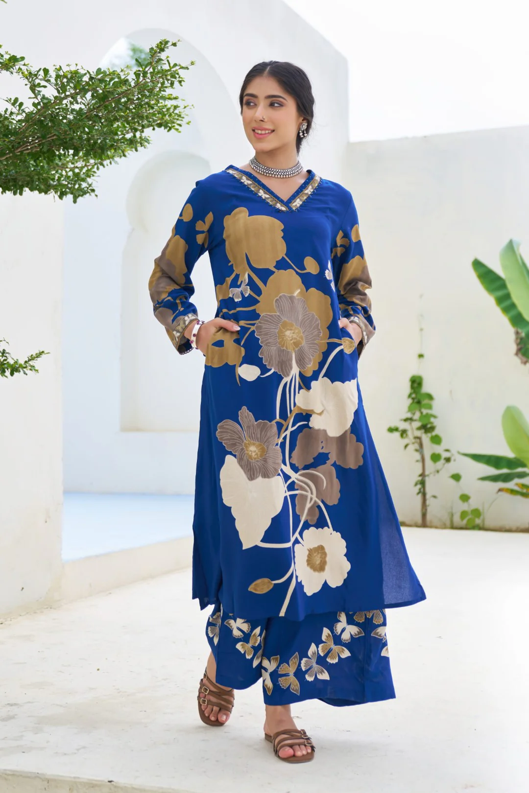 Stravi Indi Printed Kurta pant set - Image 7