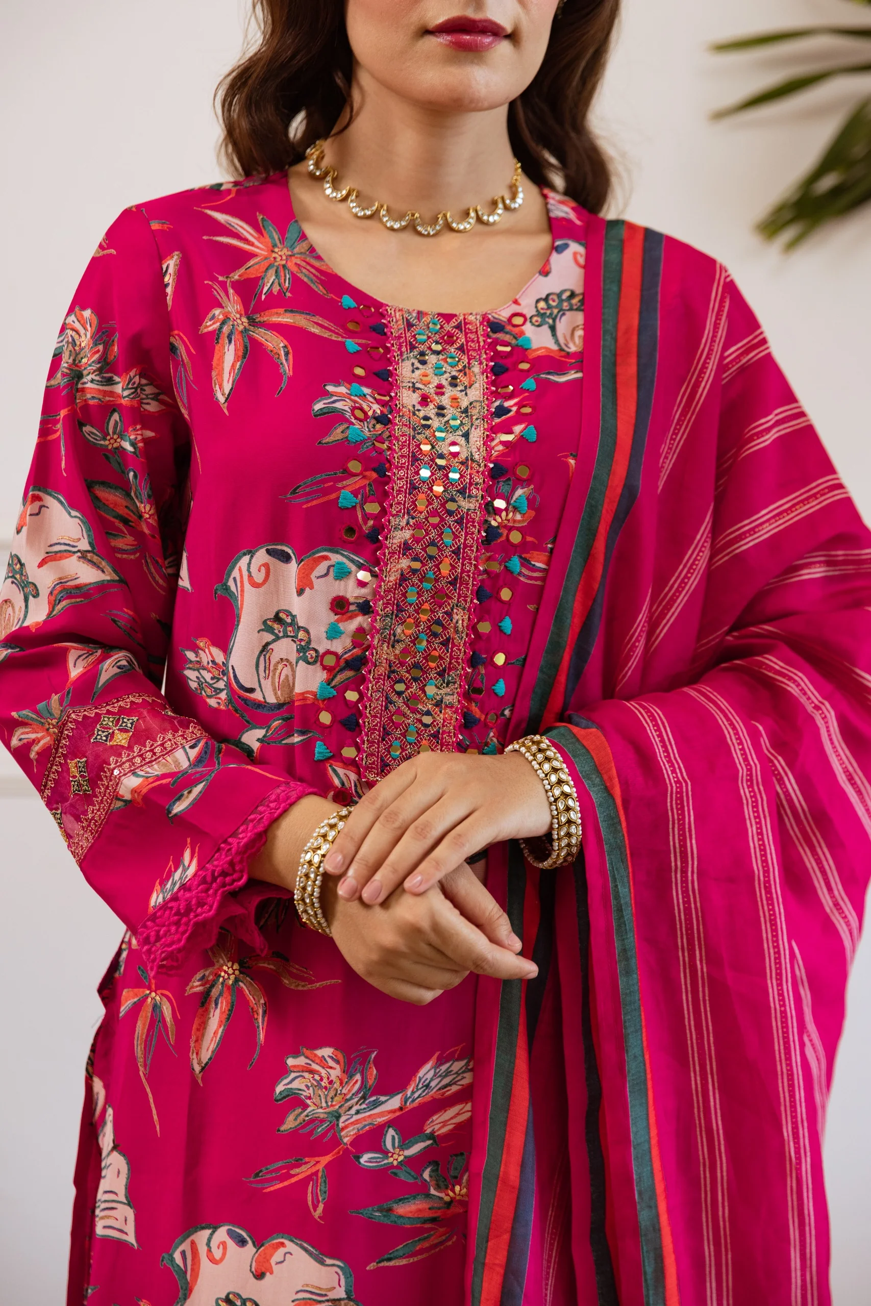 Kabool Magenta Work Suit Set - Image 4