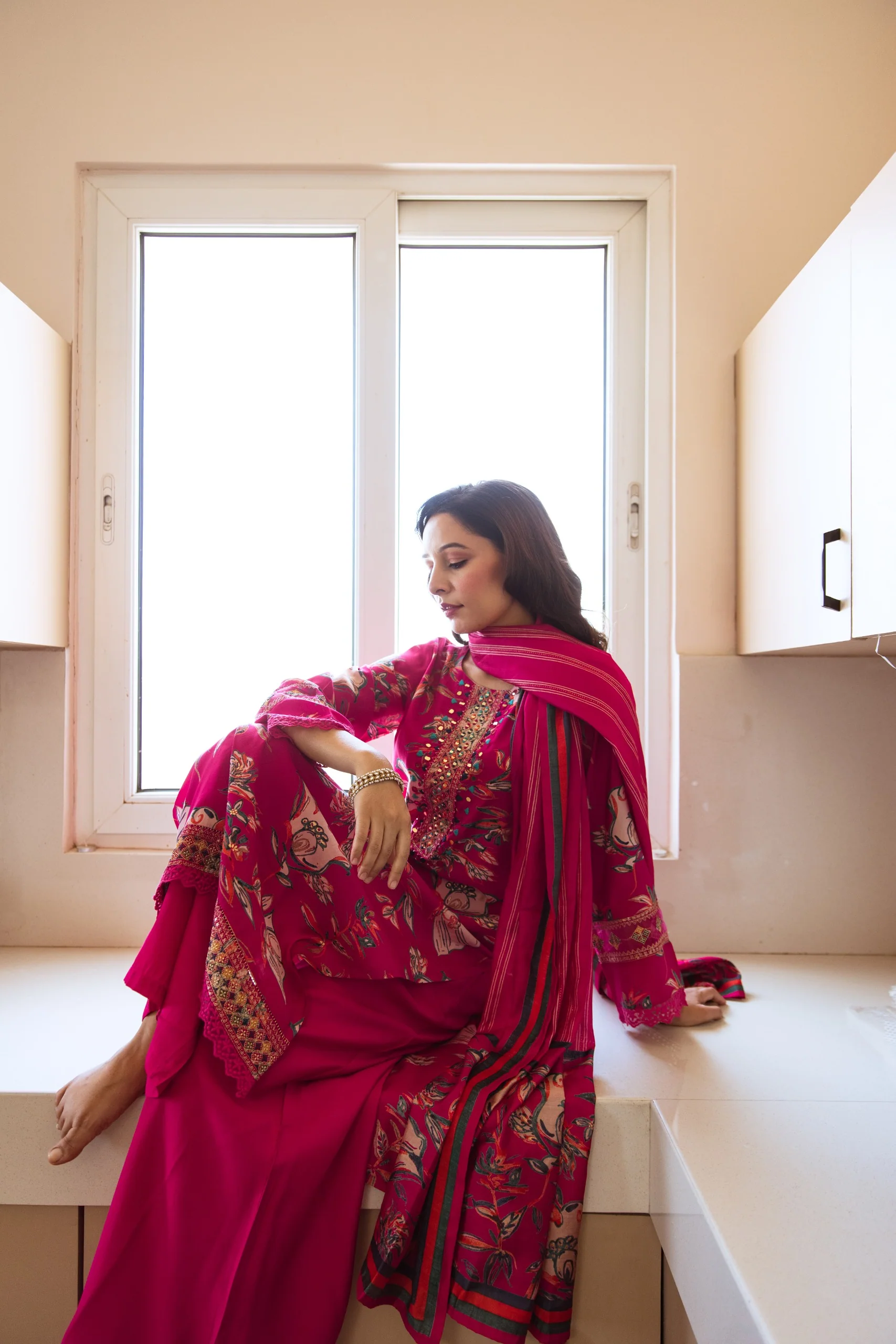 Kabool Magenta Work Suit Set - Image 5