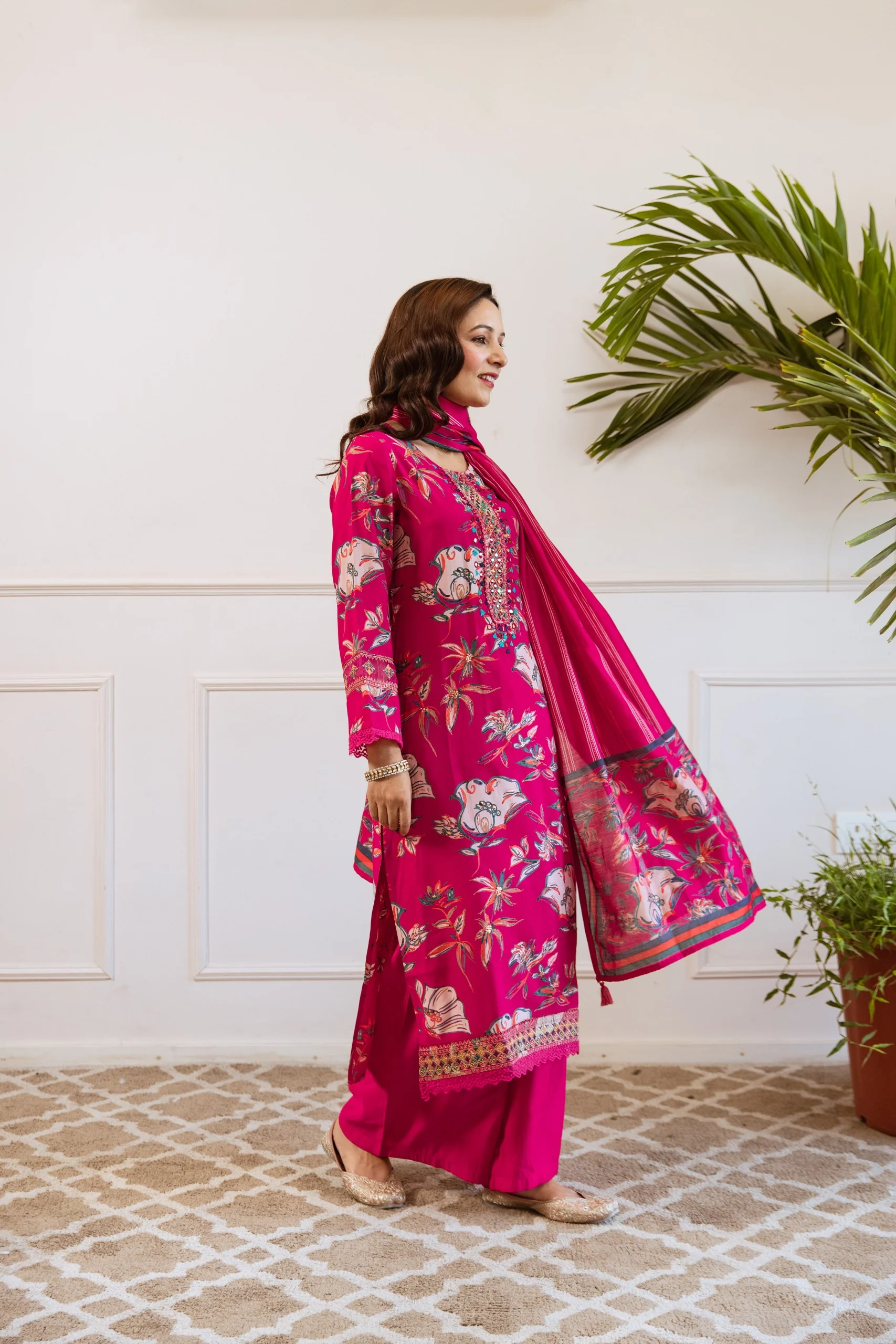 Kabool Magenta Work Suit Set - Image 7