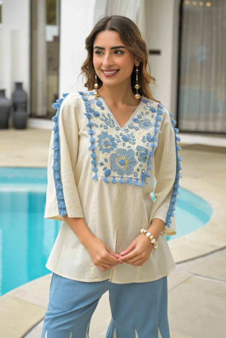 Akira sea cotton fusion co-ord set - Image 2