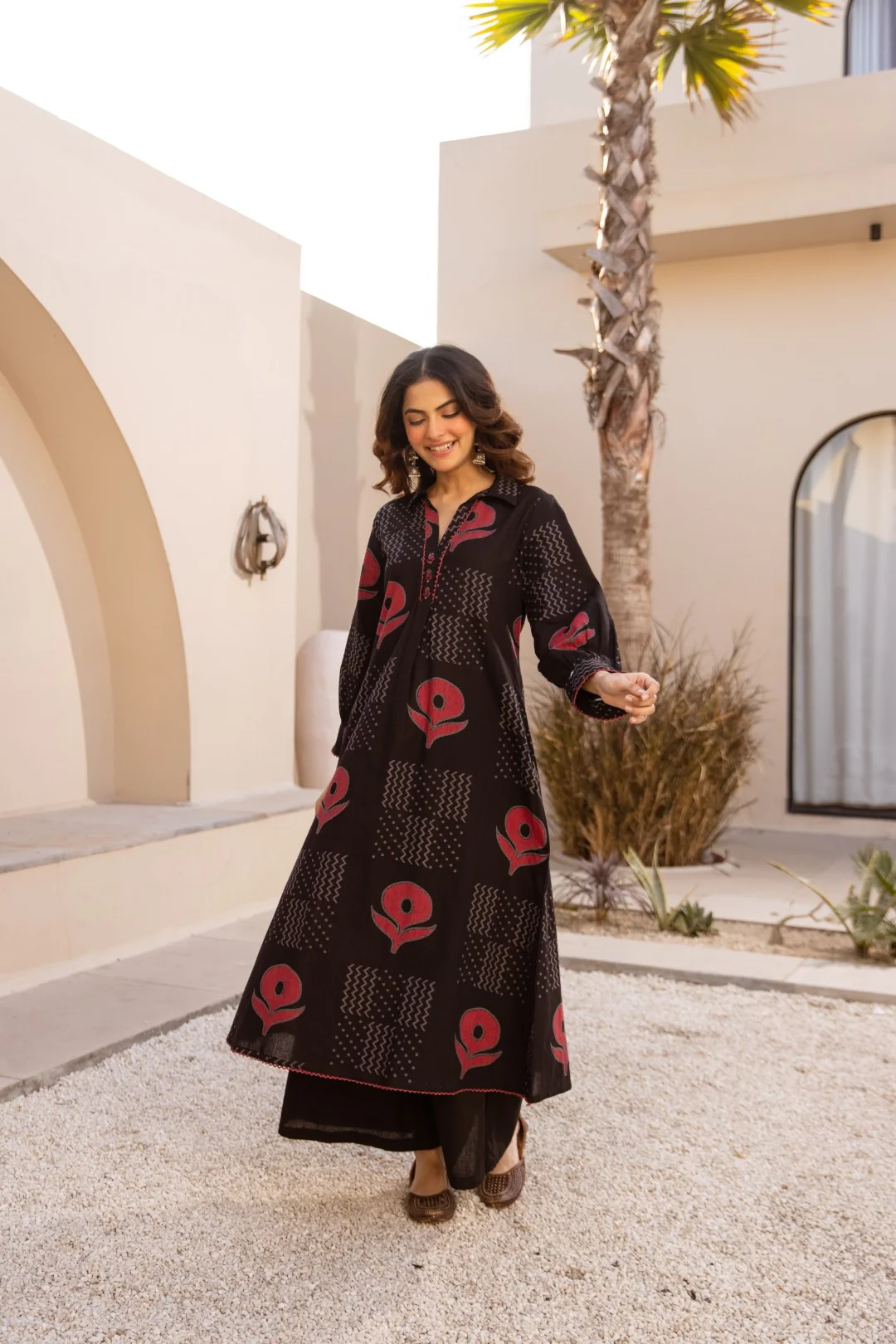 Karen raven cotton kurta pant set - Image 5