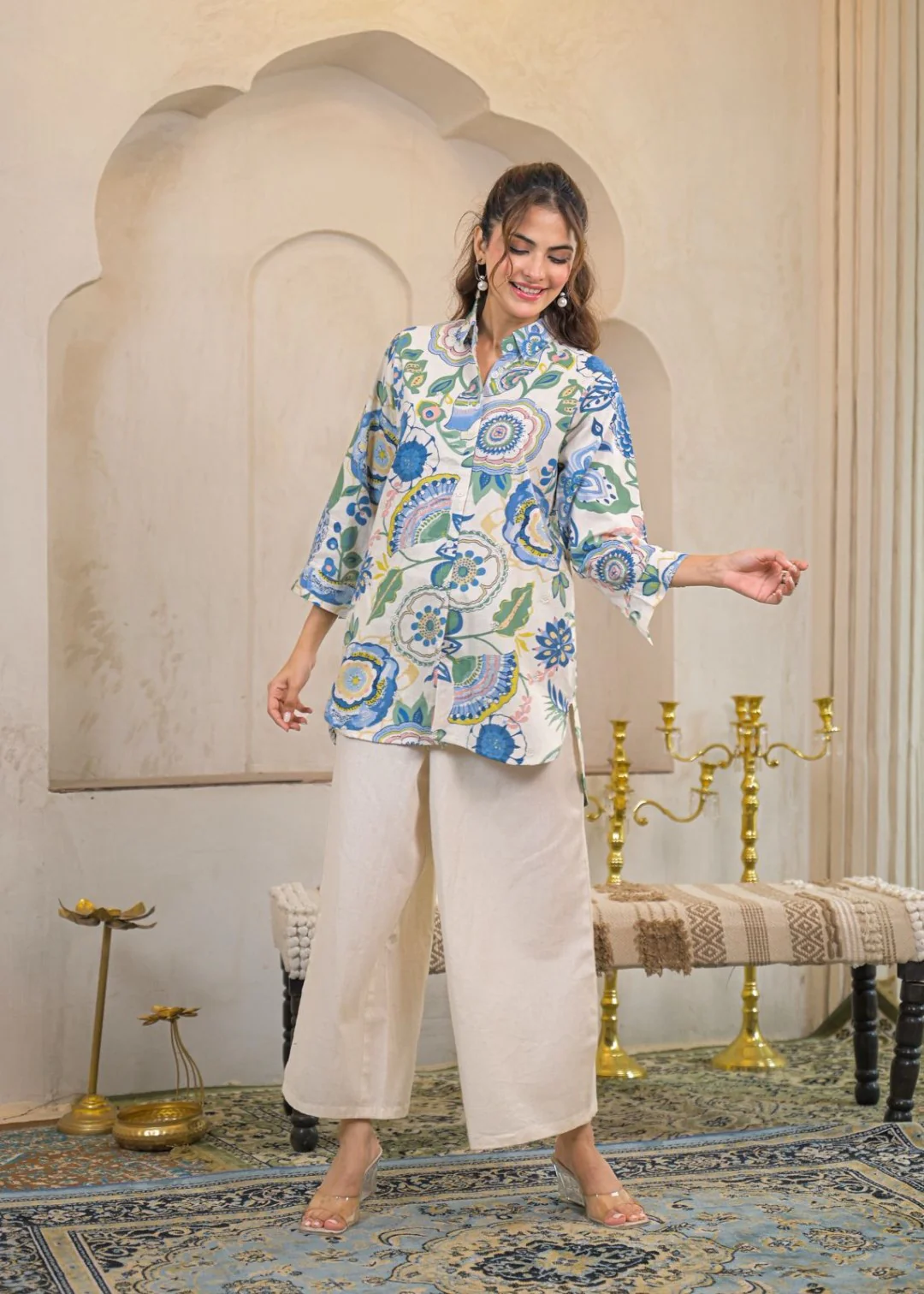 Hardik Paisley printed cotton co-ord set - Image 3