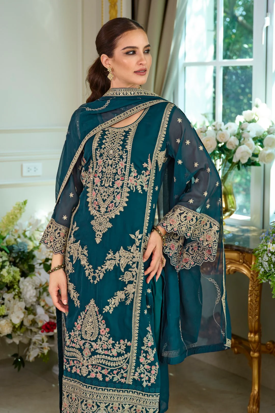 Ramneek Azure Full Work Suit Set - Image 2