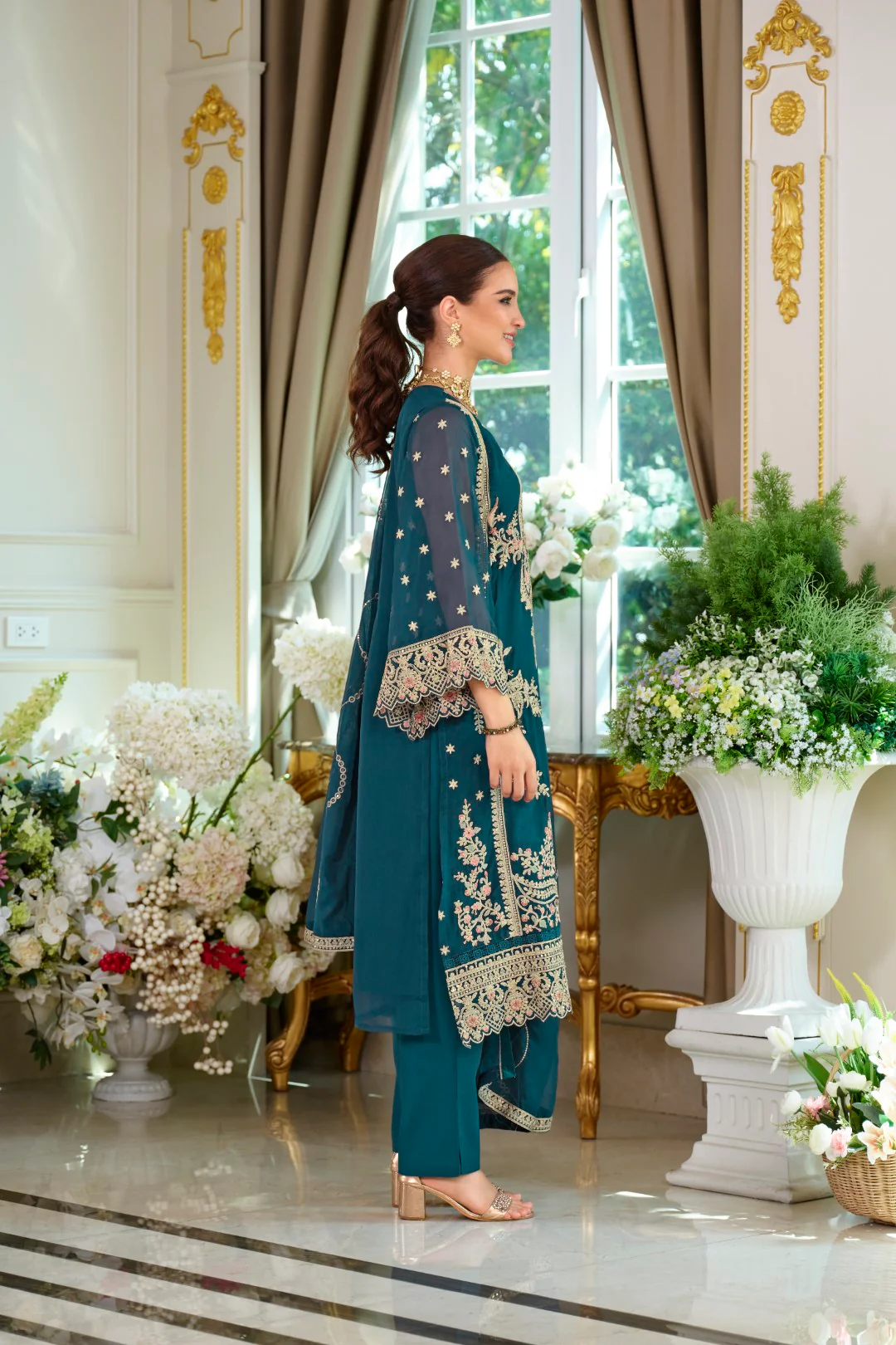 Ramneek Azure Full Work Suit Set - Image 6